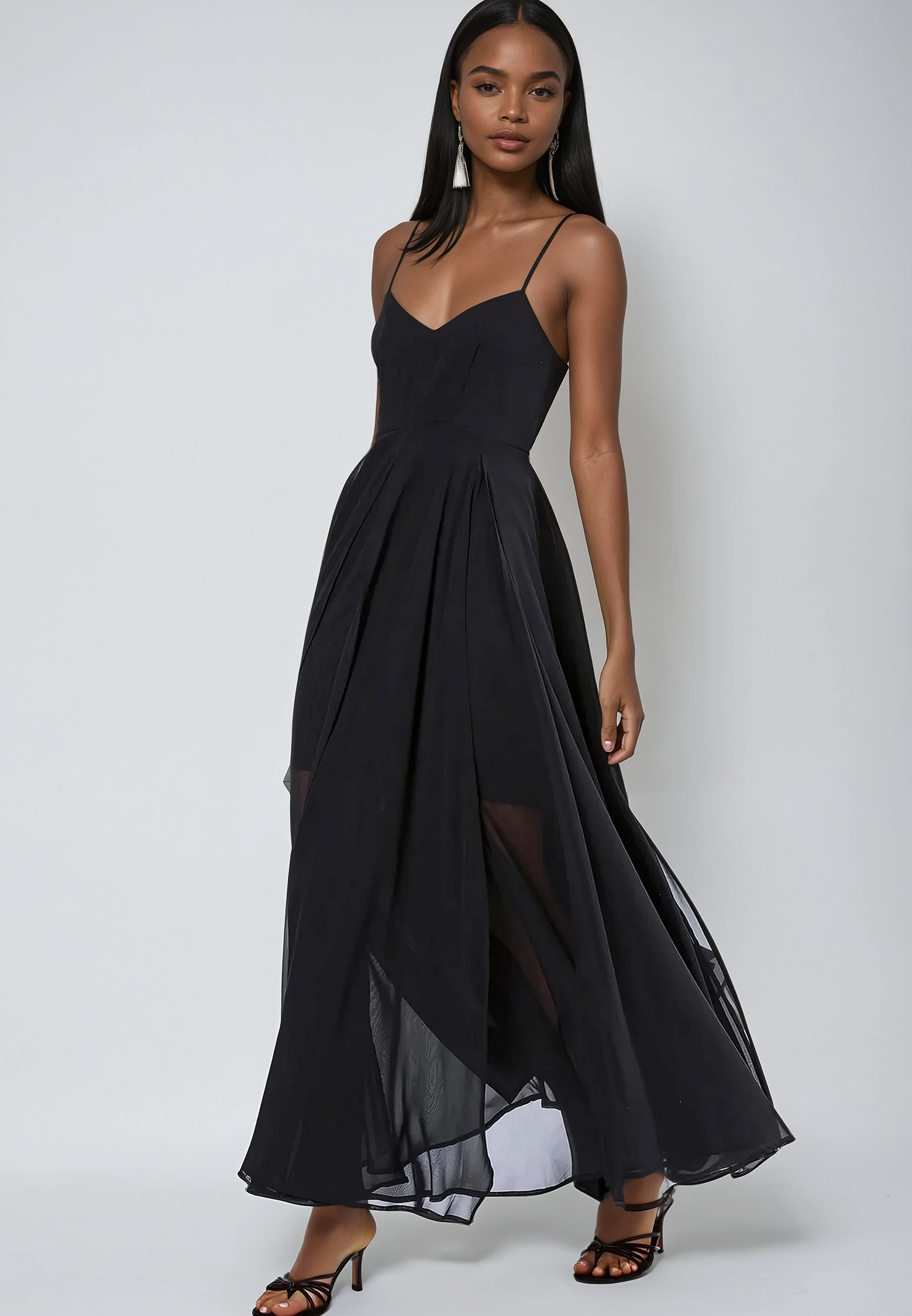 OLSEN MAXI DRESS BLACK