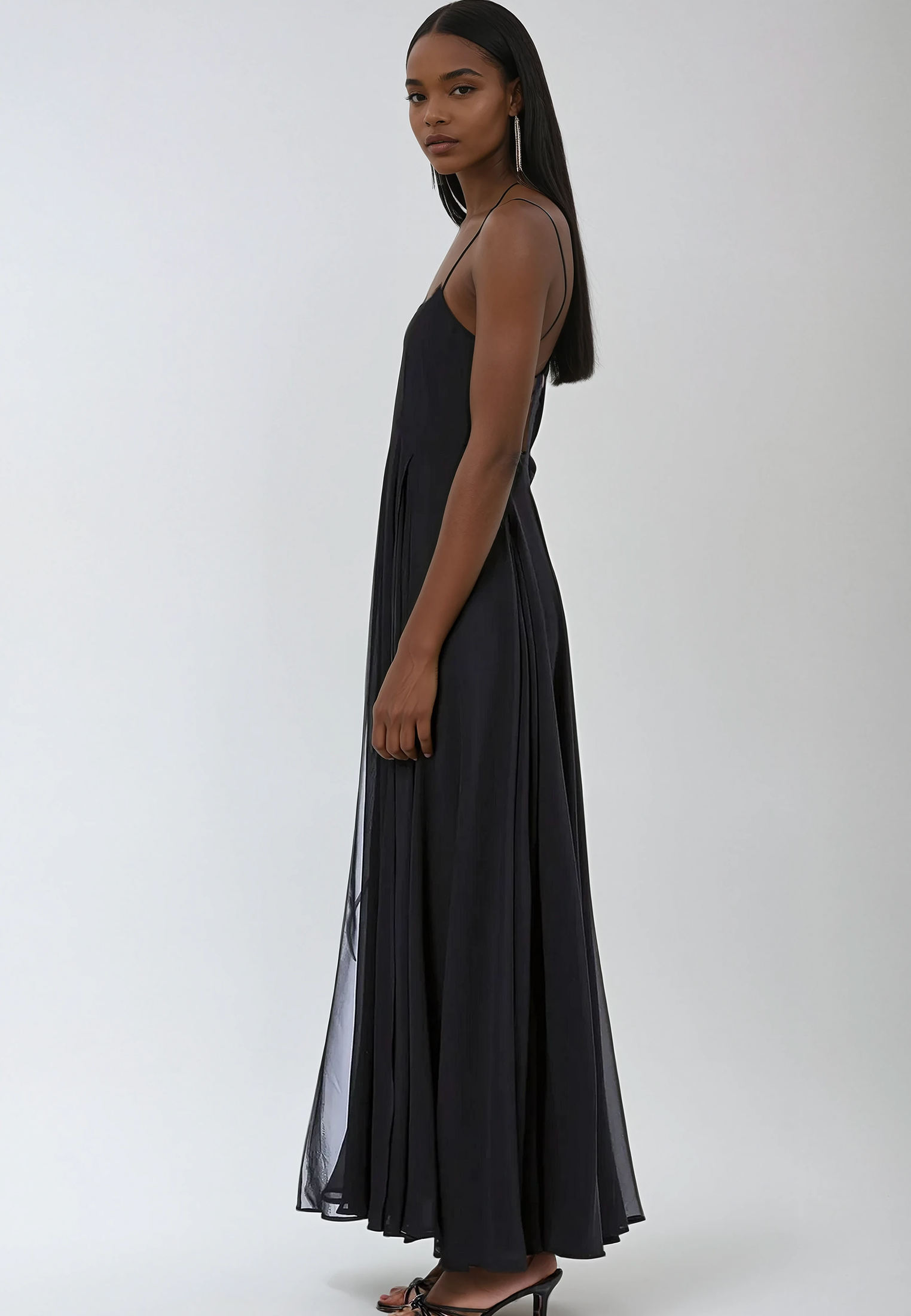 OLSEN MAXI DRESS BLACK
