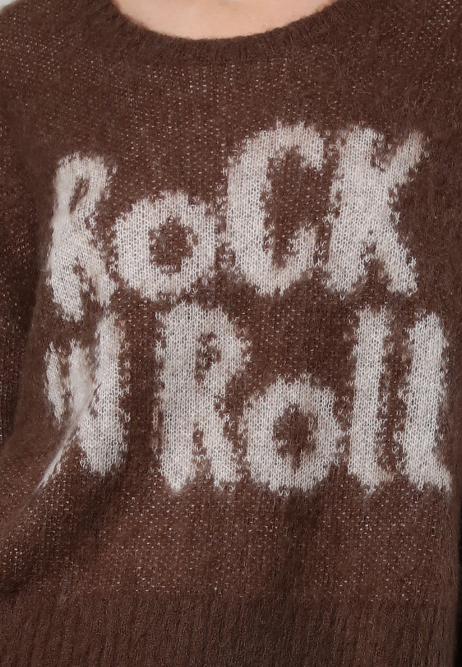 HEART JUMPER BROWN