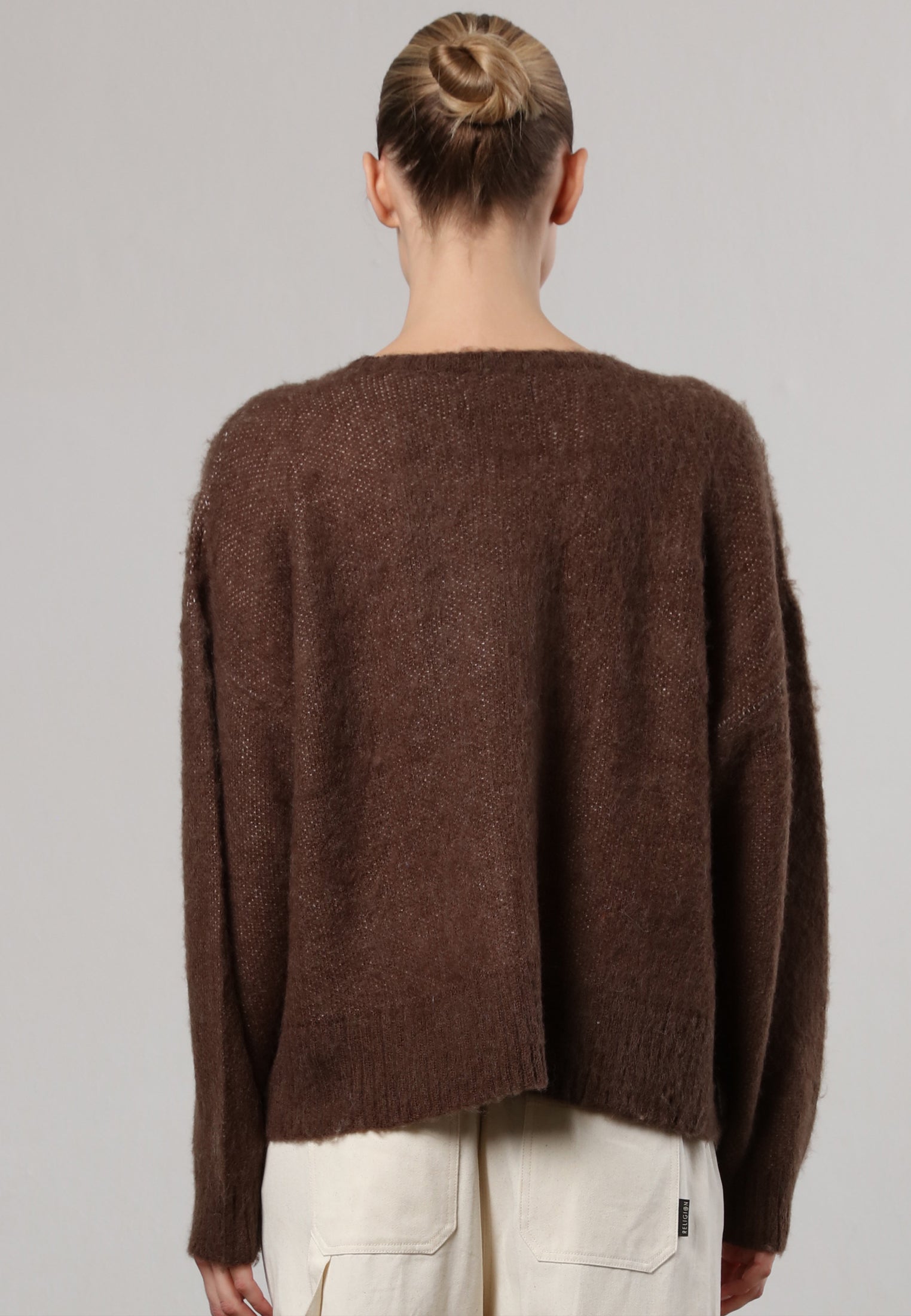 HEART JUMPER BROWN