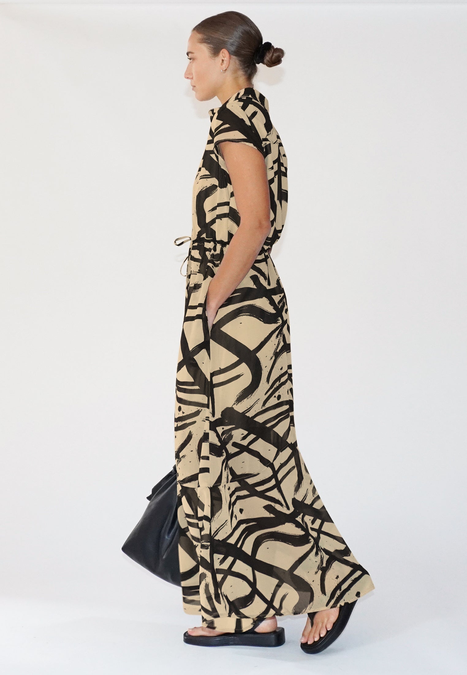 DESTINY MAXI DRESS DYNAMIC TAUPE