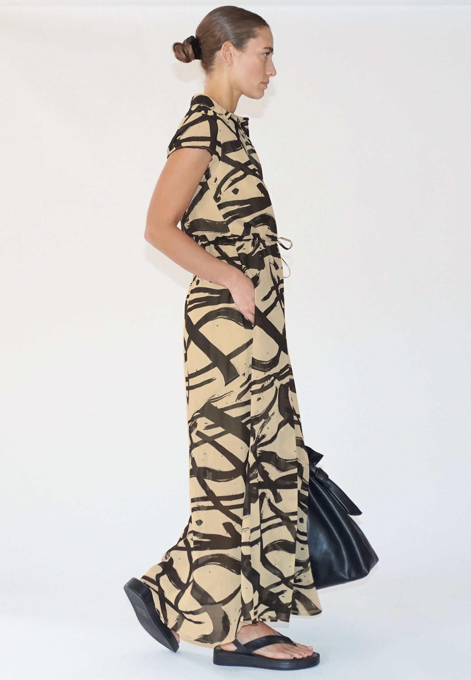 DESTINY MAXI DRESS DYNAMIC TAUPE