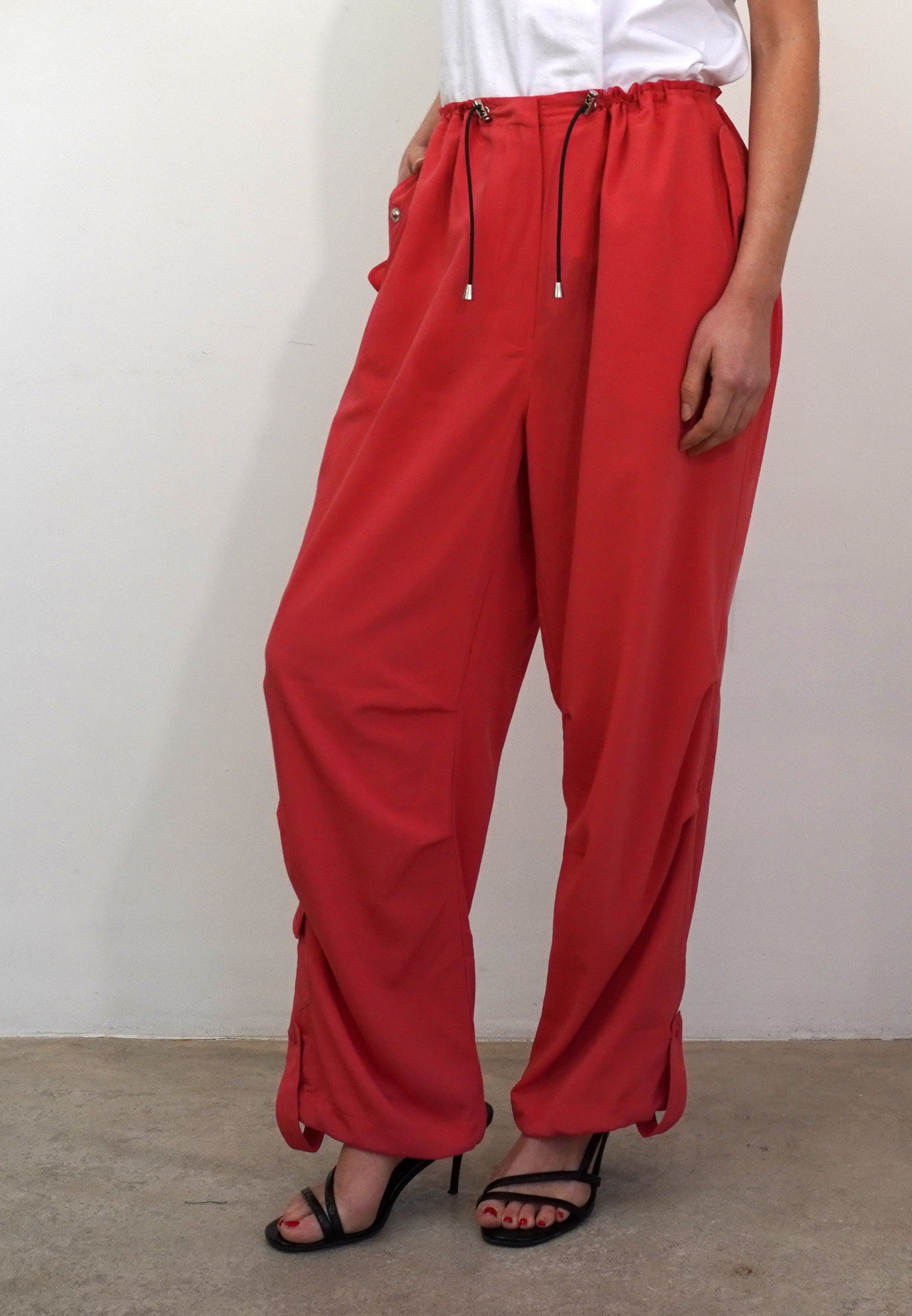 TRACE CORAL PARACHUTE TROUSERS