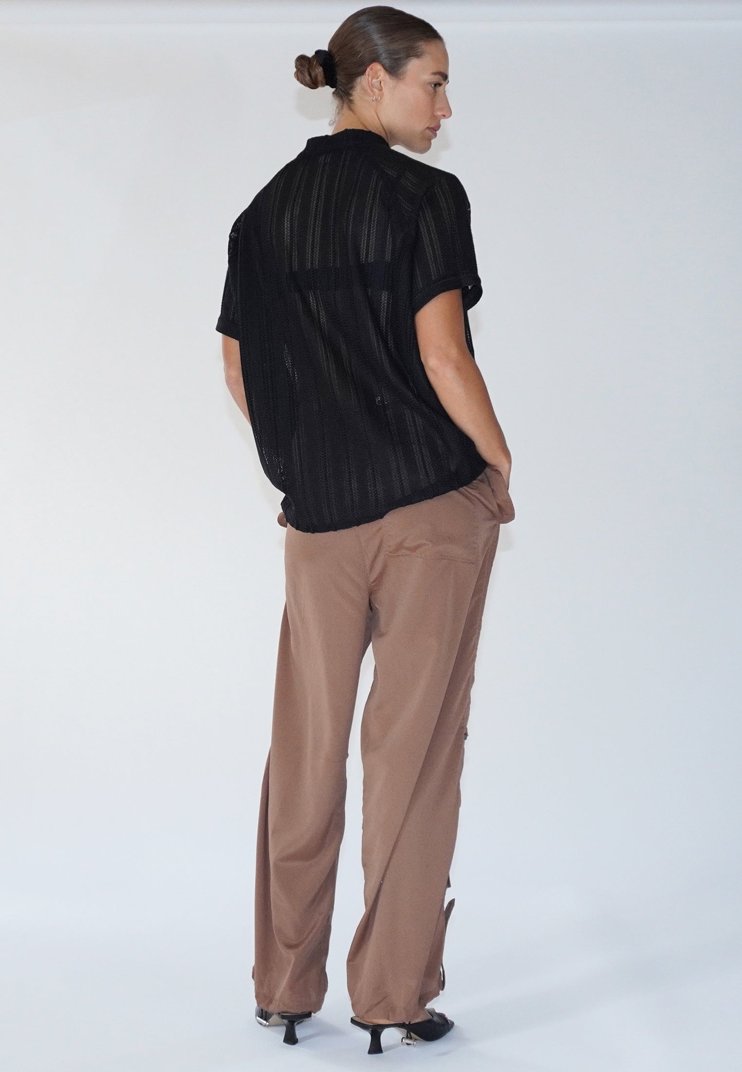 TRACE BROWN PARACHUTE TROUSERS