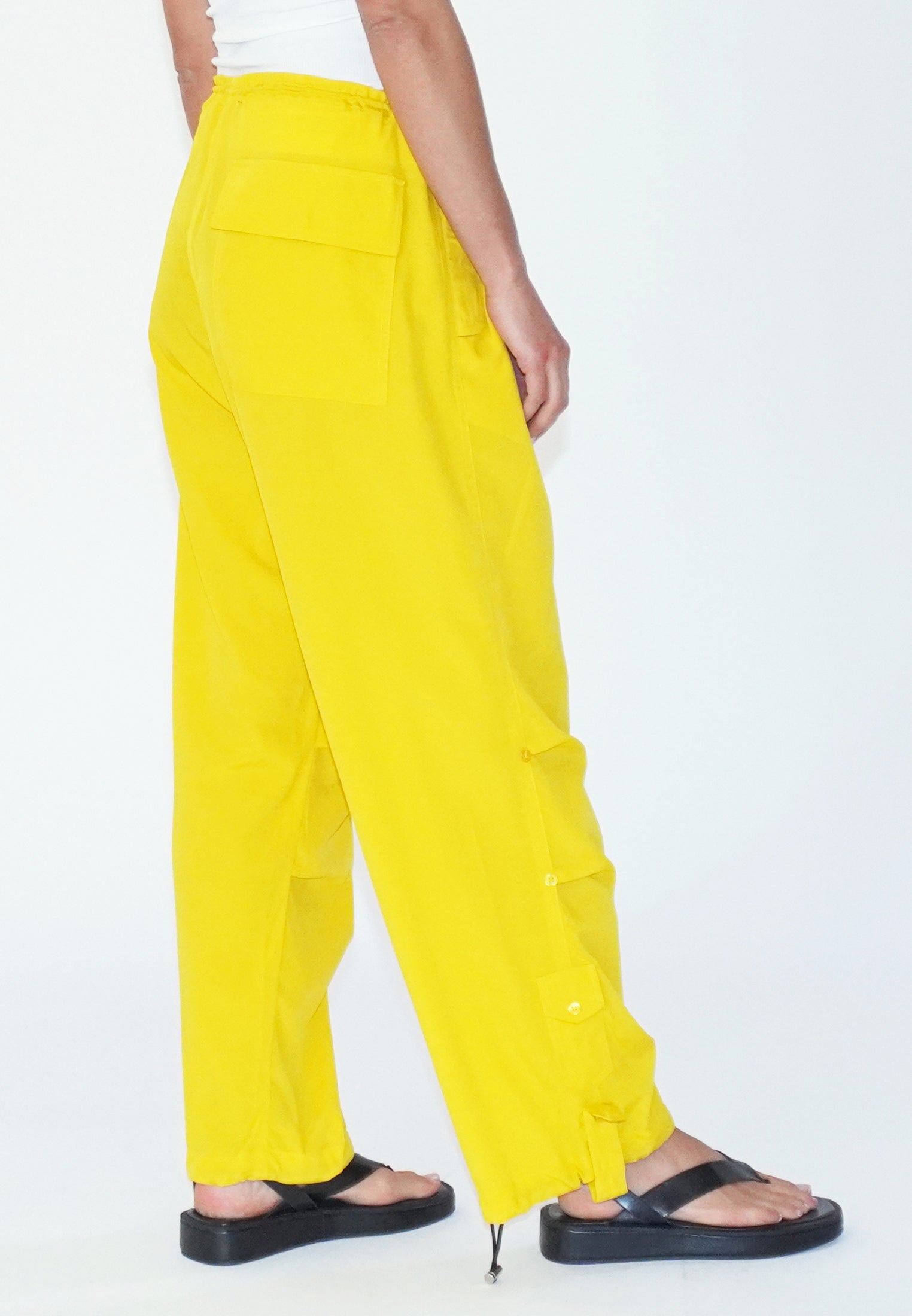 TRACE YELLOW PARACHUTE TROUSERS