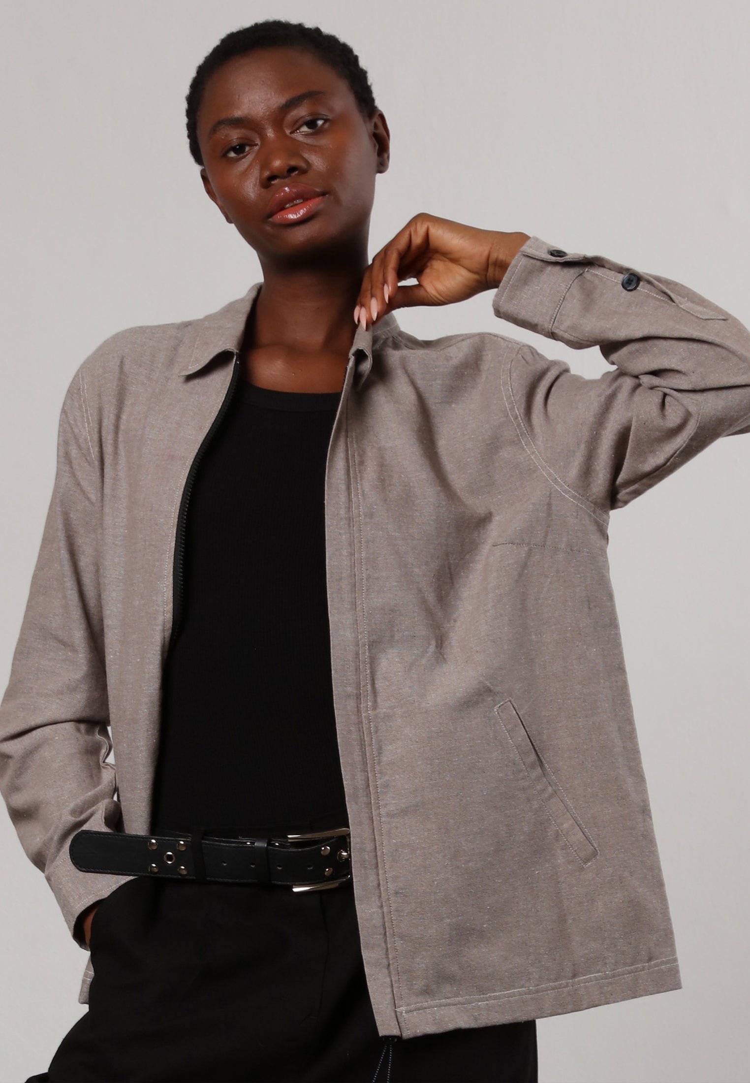 TRIBE LS SHIRT BEIGE