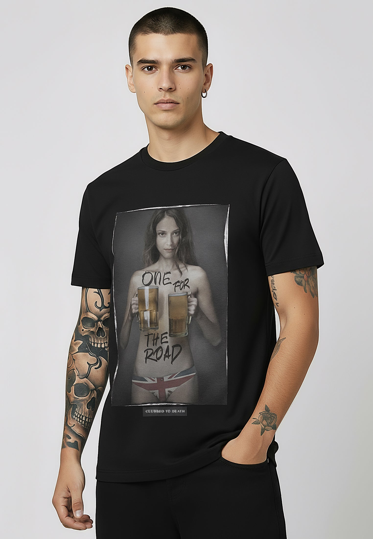 ONE FOR THE ROAD T-SHIRT JET BLACK