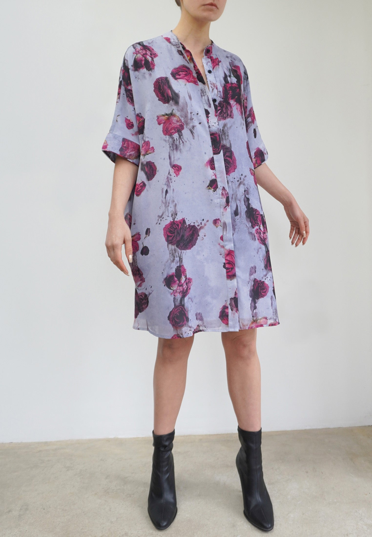 ZEBRA KAFTAN BLUSH BRIGHT