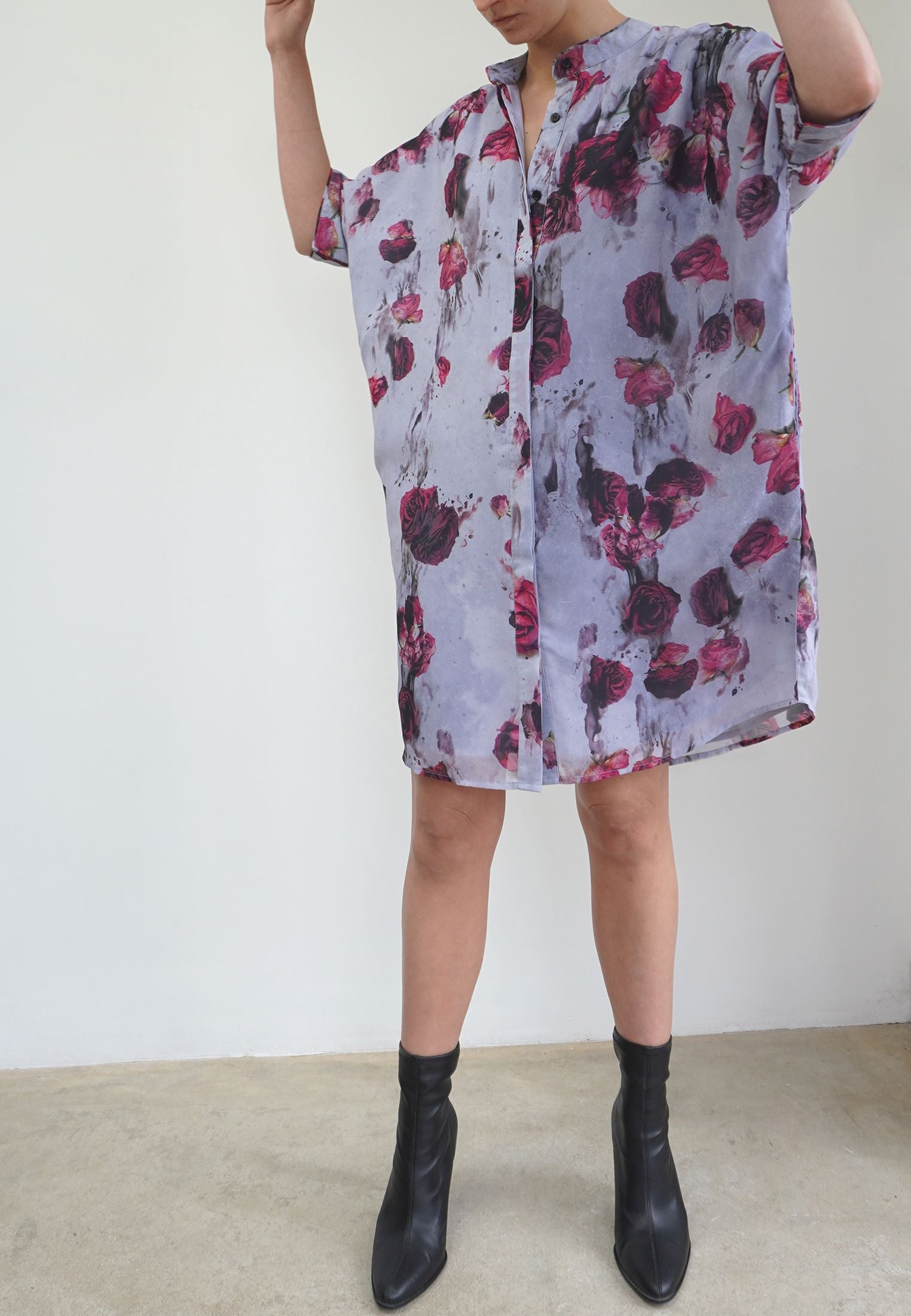 ZEBRA KAFTAN BLUSH BRIGHT