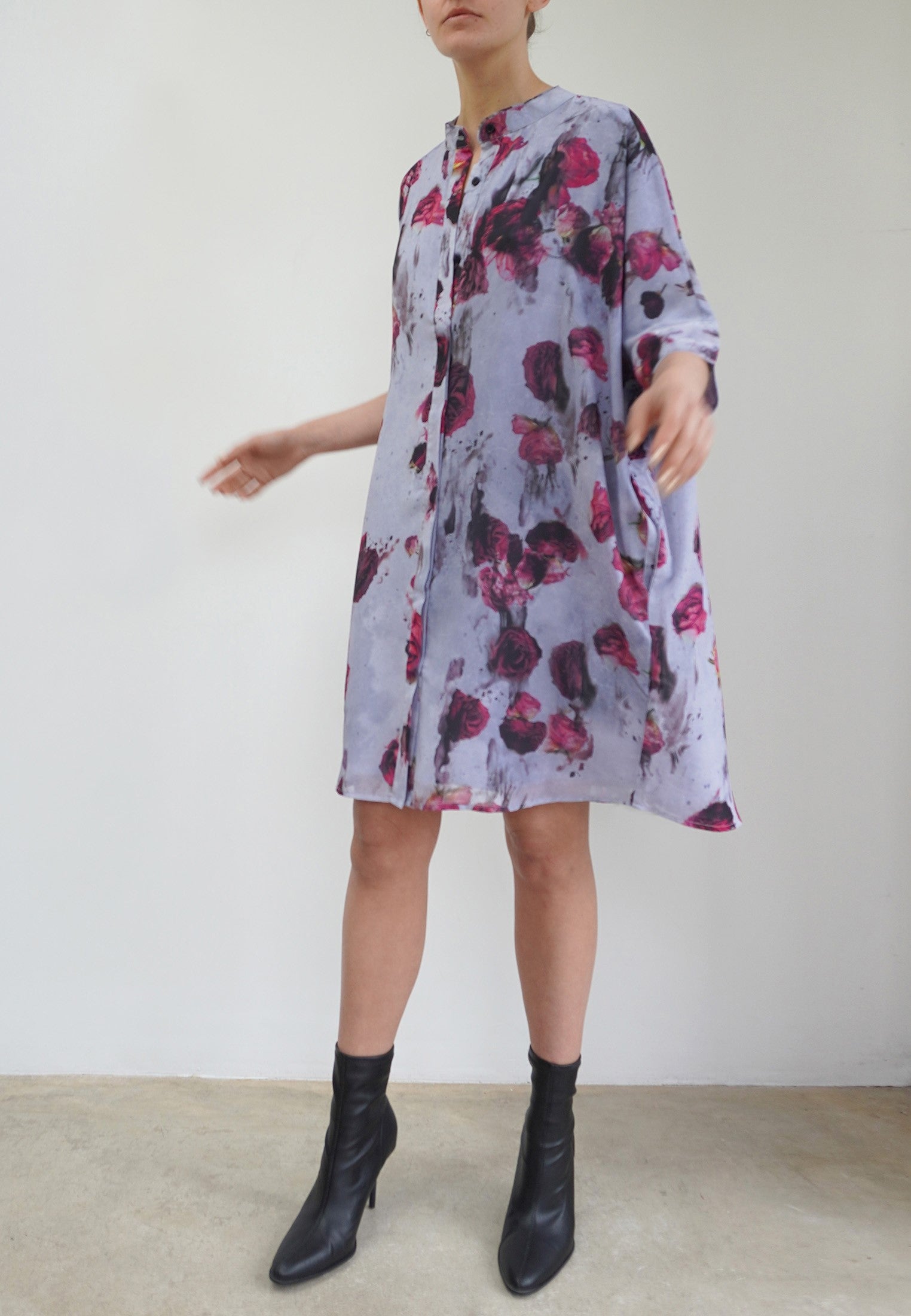 ZEBRA KAFTAN BLUSH BRIGHT