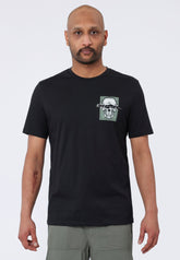 TEAR LABEL SKULL T-SHIRT BLACK