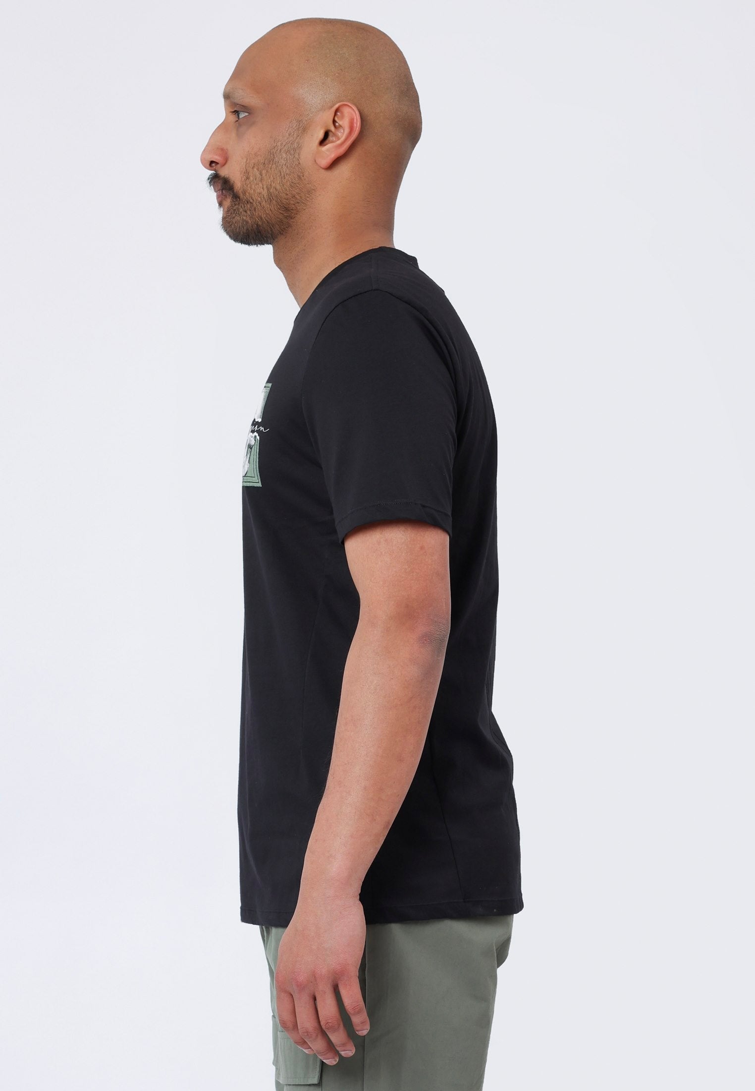 TEAR LABEL SKULL T-SHIRT BLACK
