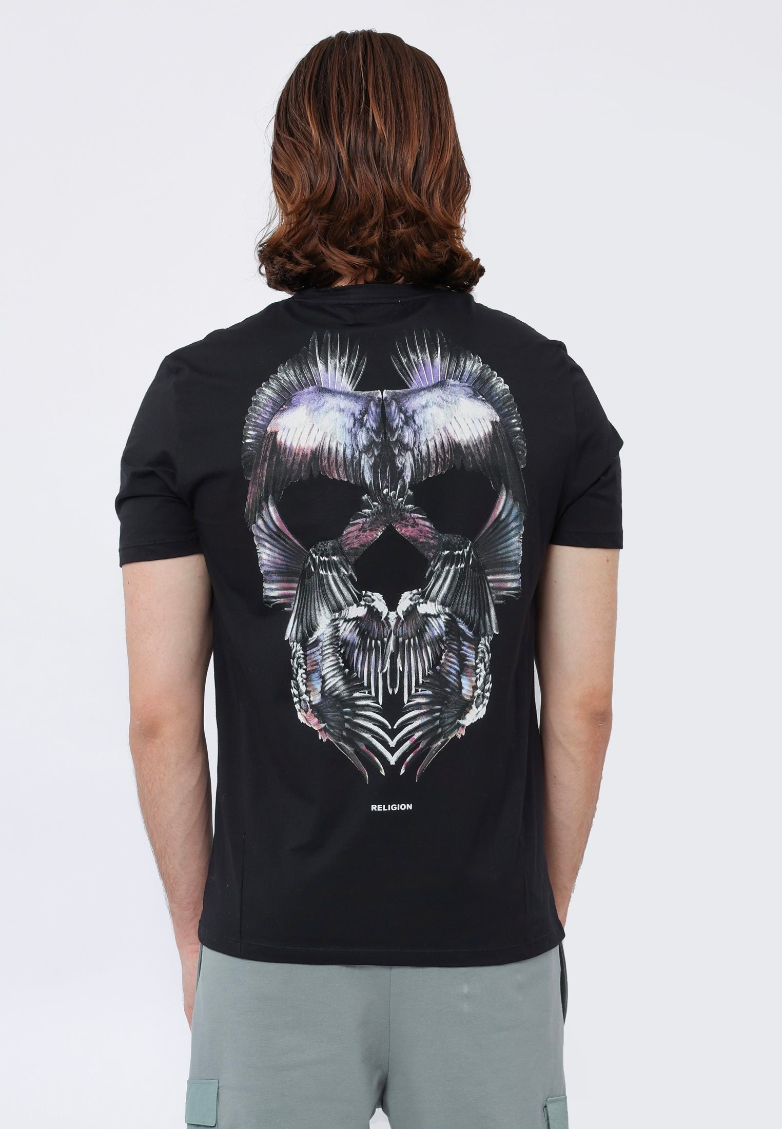 WINGS SKULL T-SHIRT BLACK
