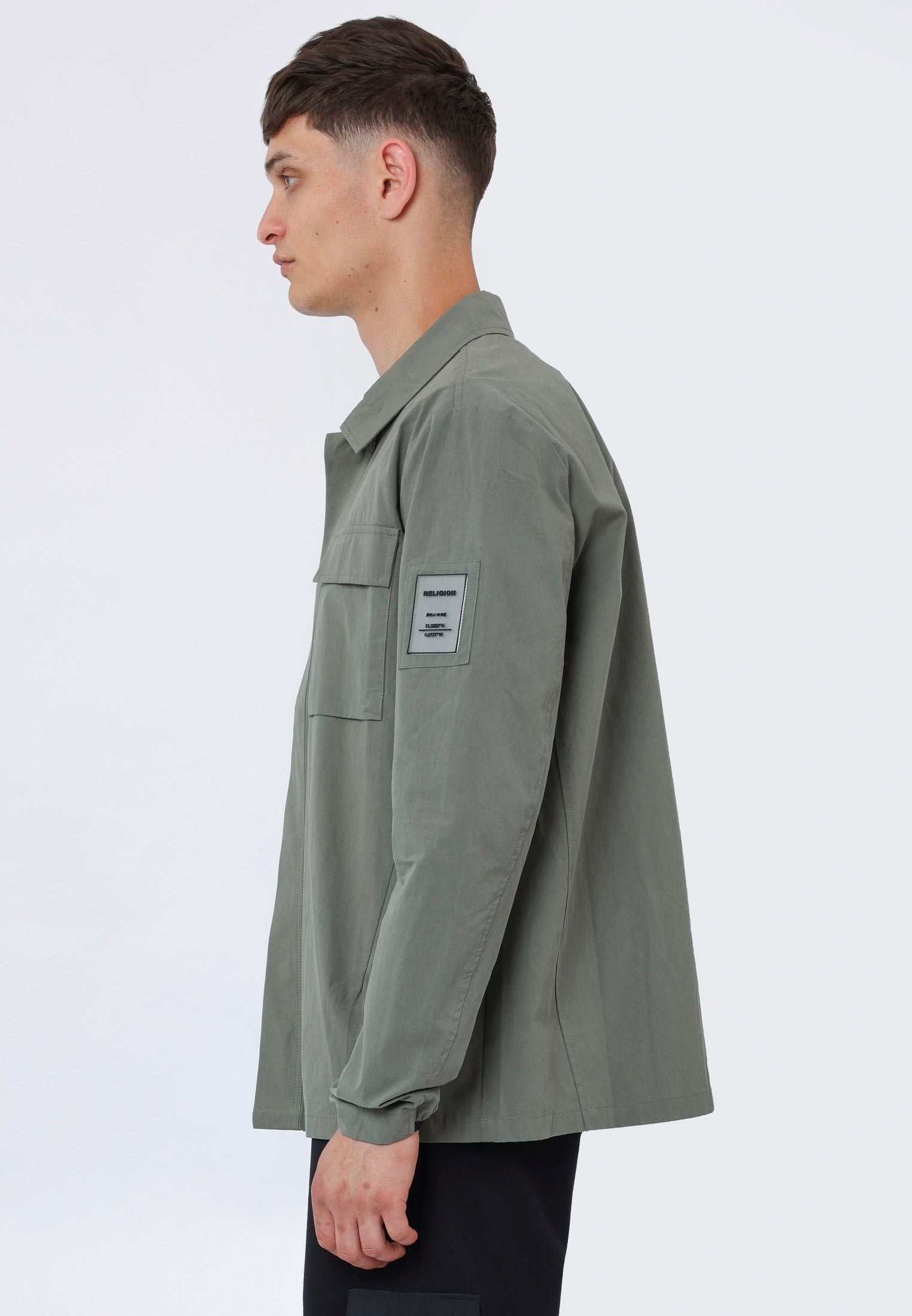 COTTON TERRACE OVERSHIRT OLIVE