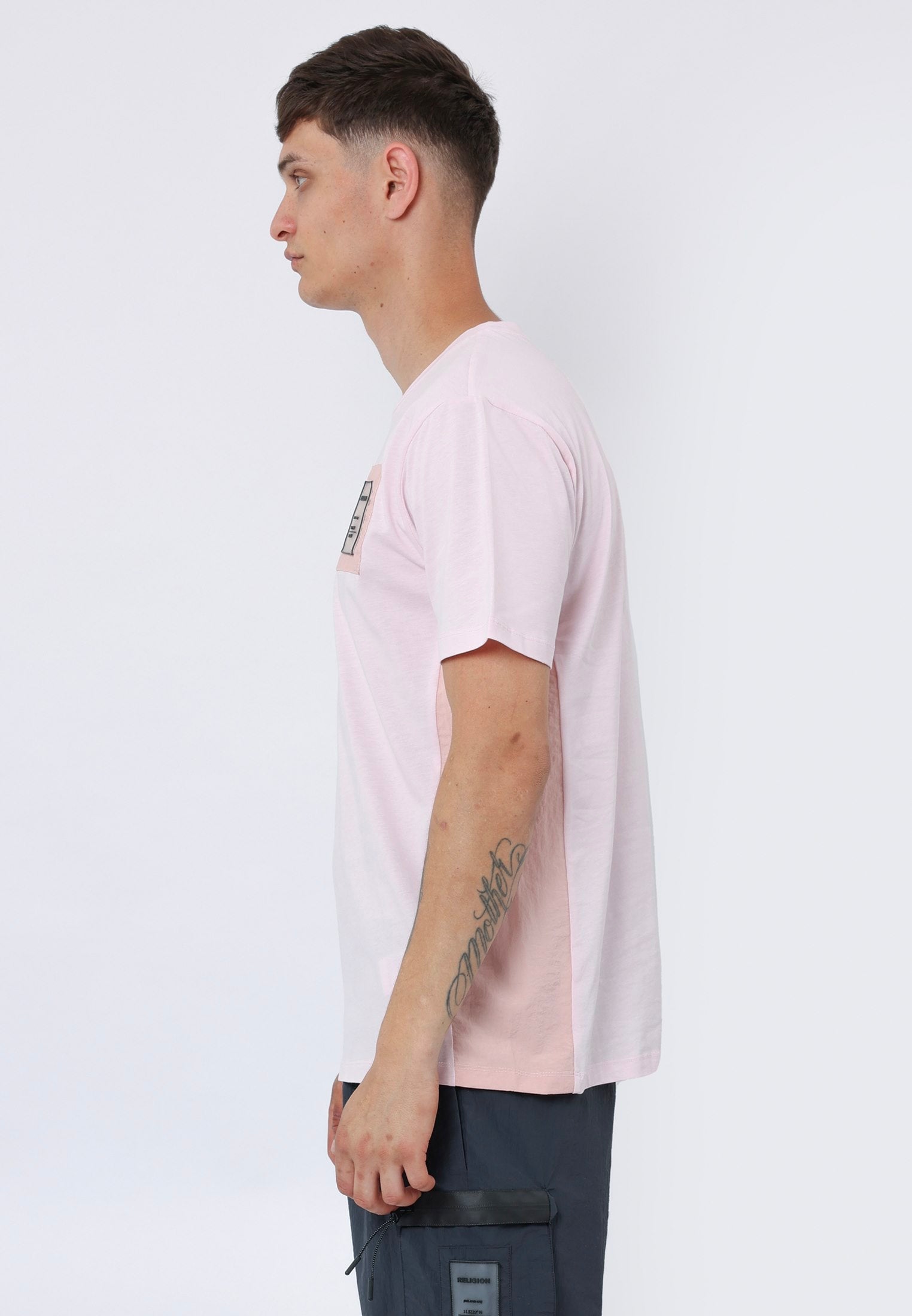 PANEL T-SHIRT PALE PINK