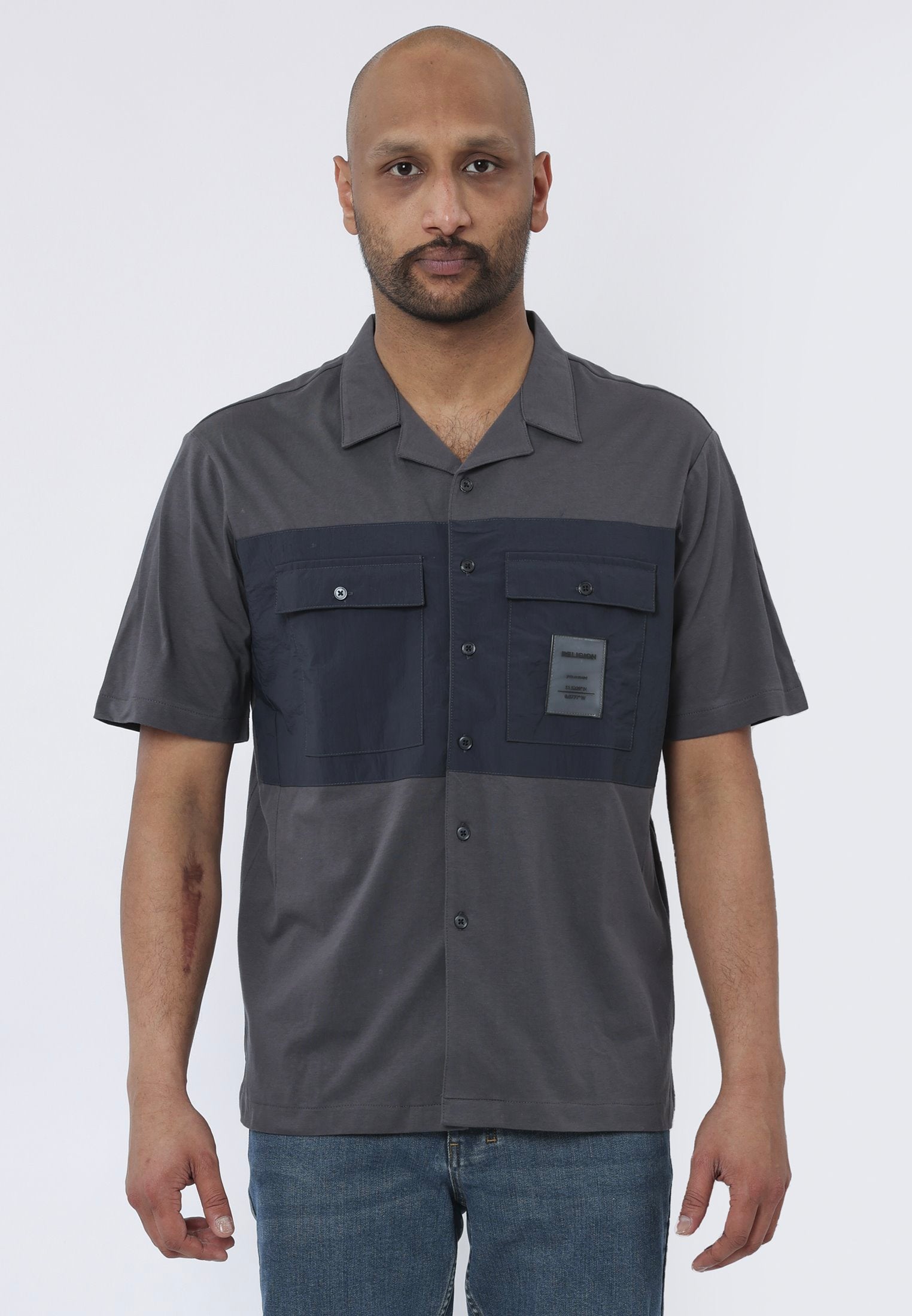 POST SHIRT BLACK OYSTER