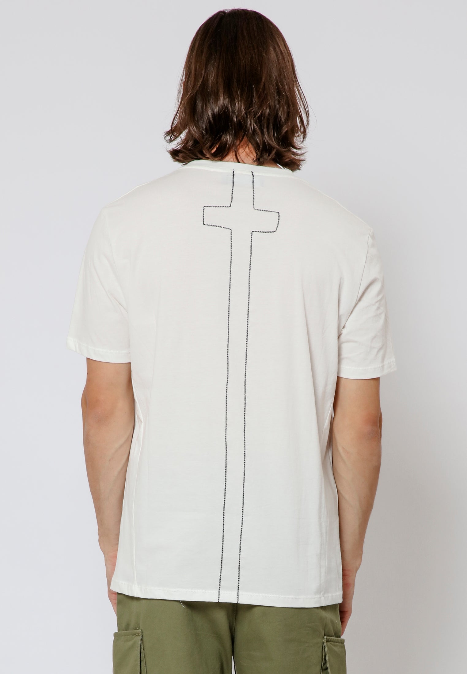 ROSES SKULL T-SHIRT OFF WHITE