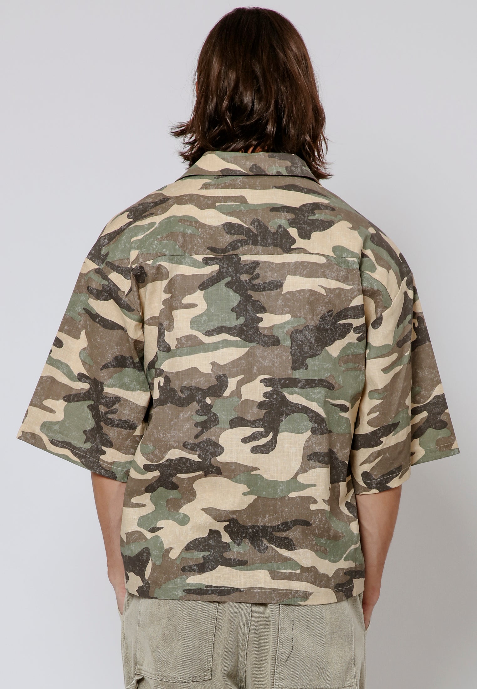 CAMO SHIRT KHAKI & STONE