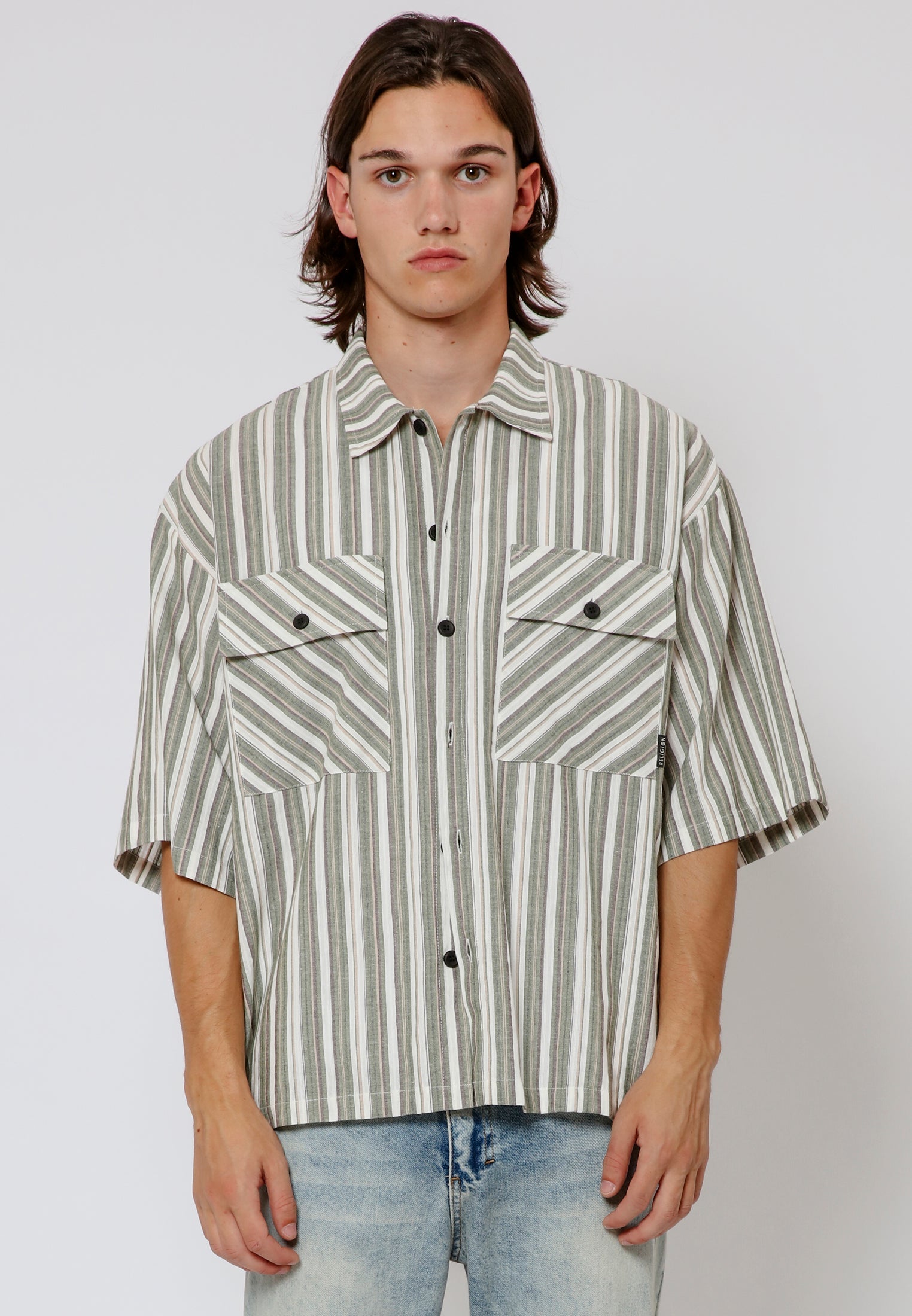 OVERSIZED STRIPE SHIRT STRIPES