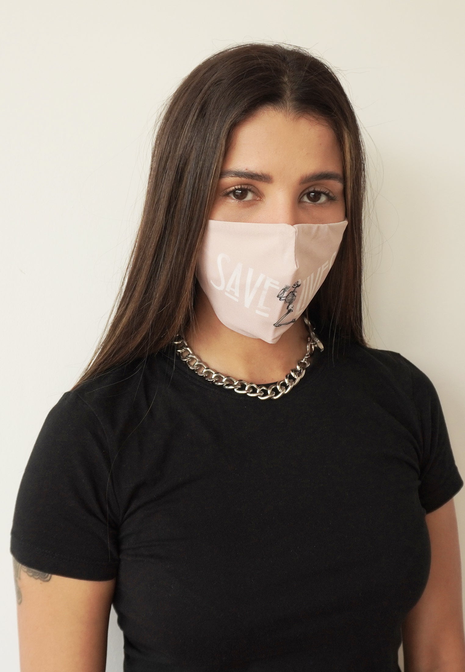 RELIGION Face Mask Save Lives Tan