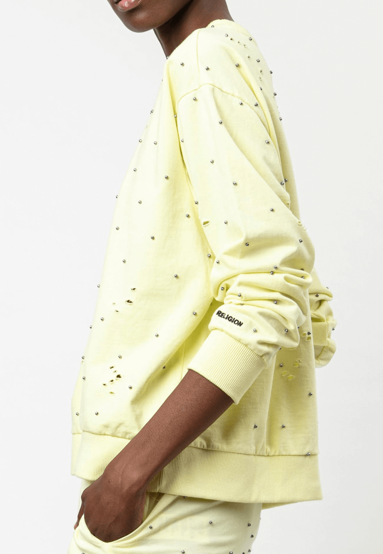 BEACH SWEAT WITHOUT HOLES TENDER YELLOW