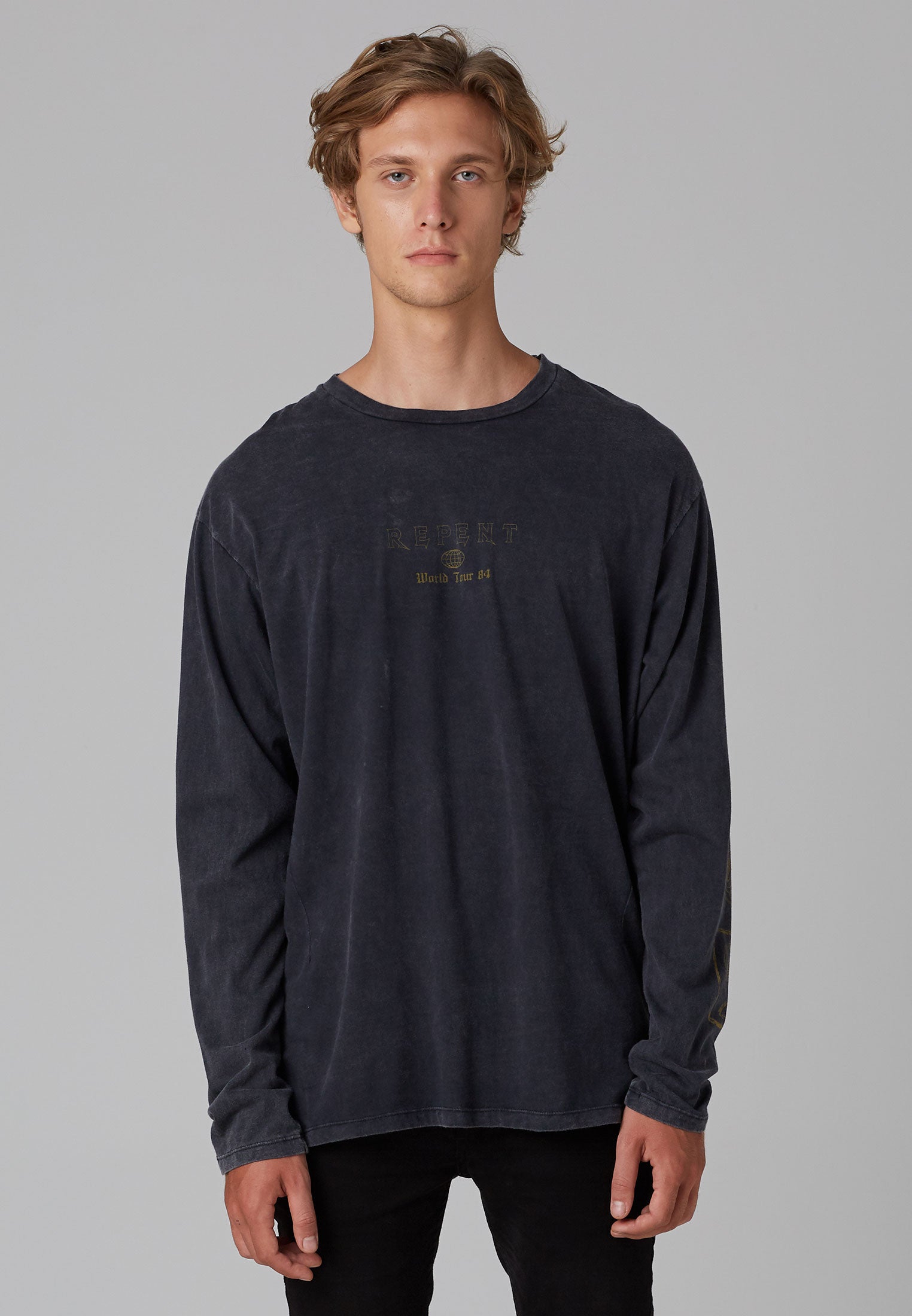 EXPLICIT LS T-SHIRT VINTAGE BLACK