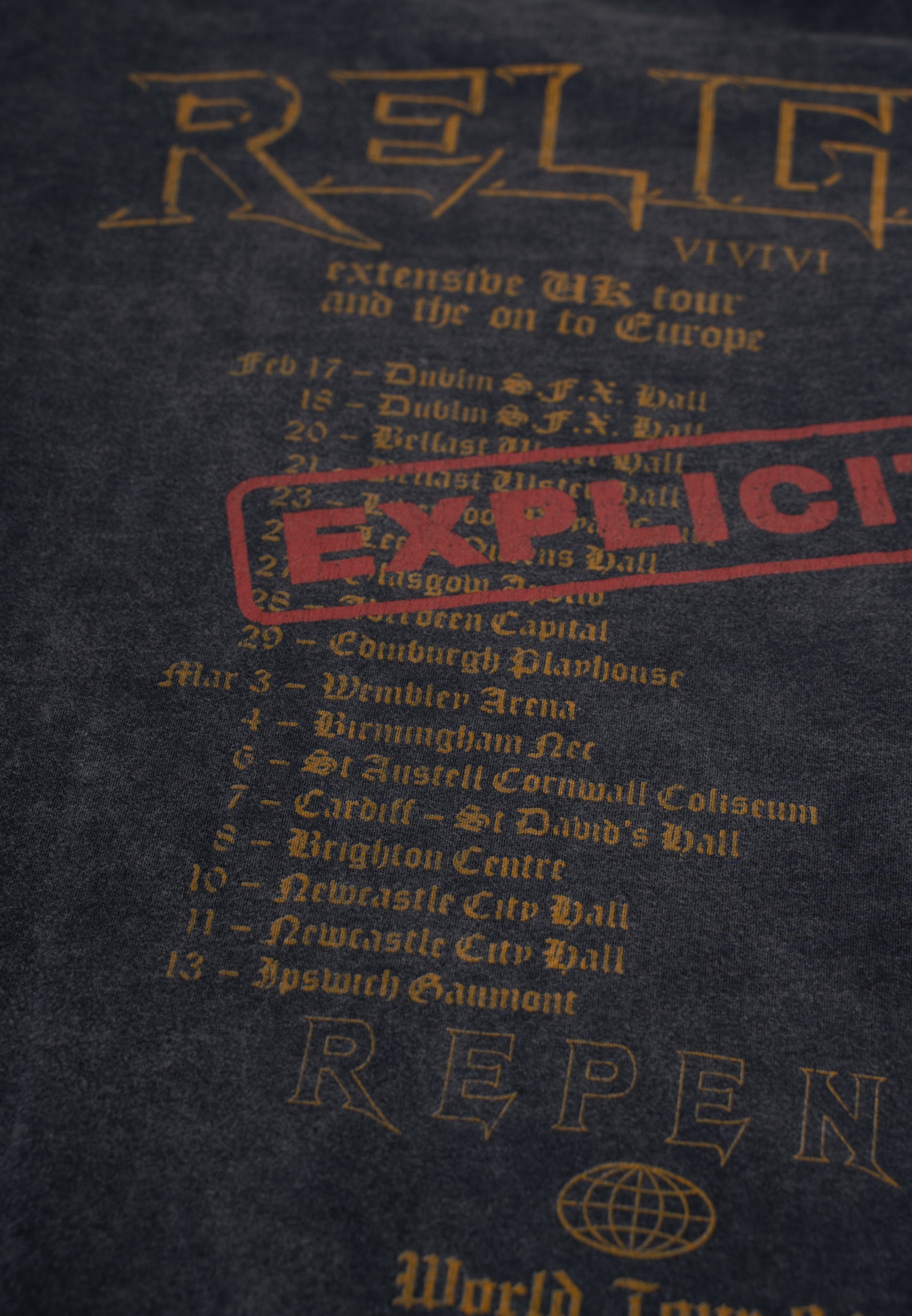 EXPLICIT LS T-SHIRT VINTAGE BLACK