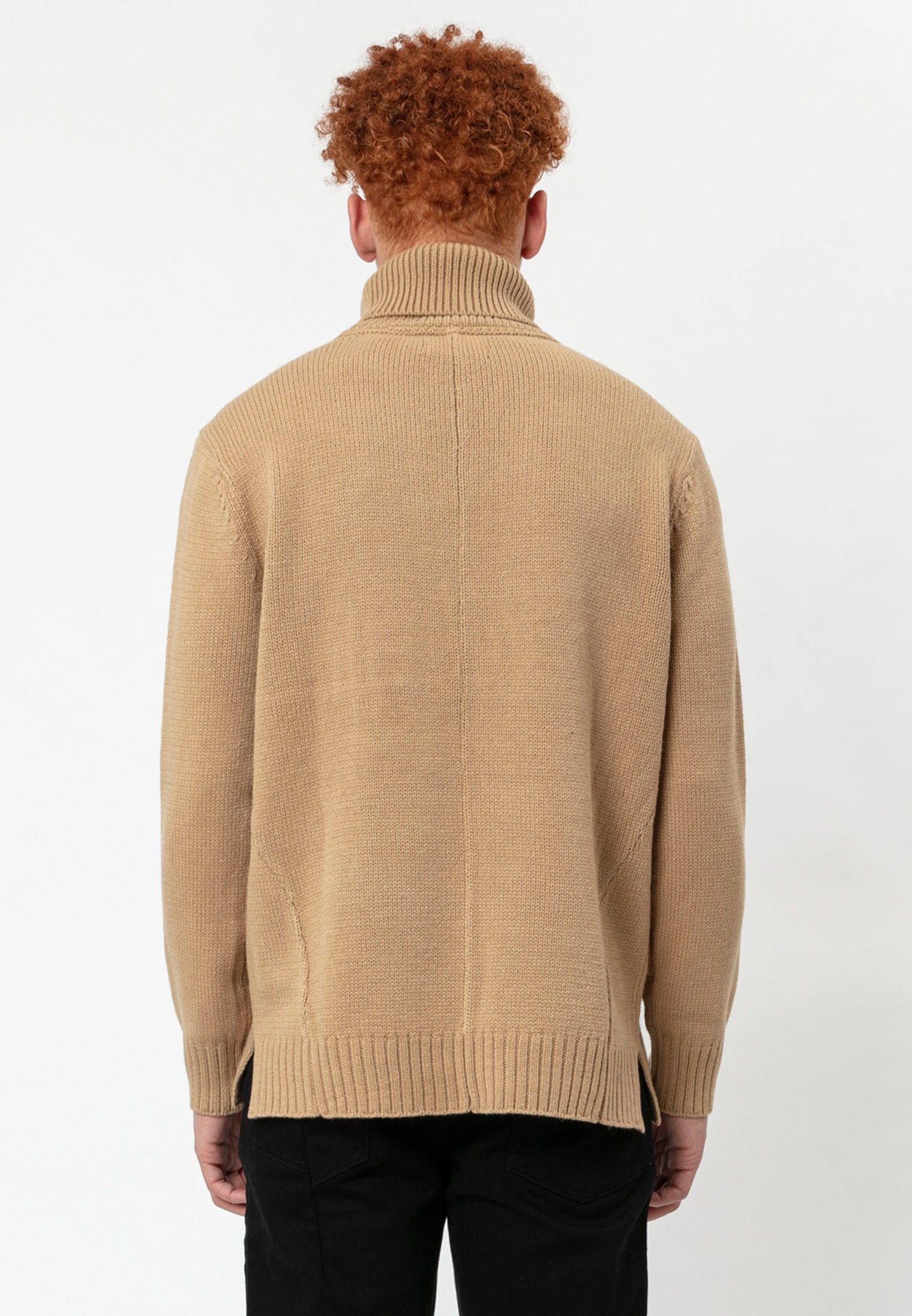 ROLLOVER KNIT TAN