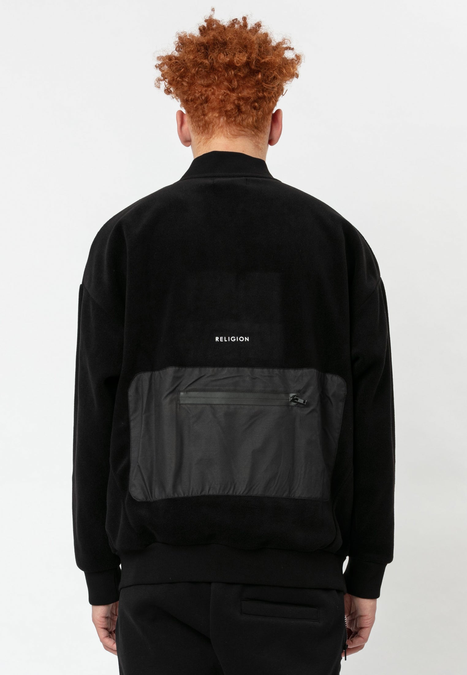 TRAP HALF ZIP FLEECE BLACK
