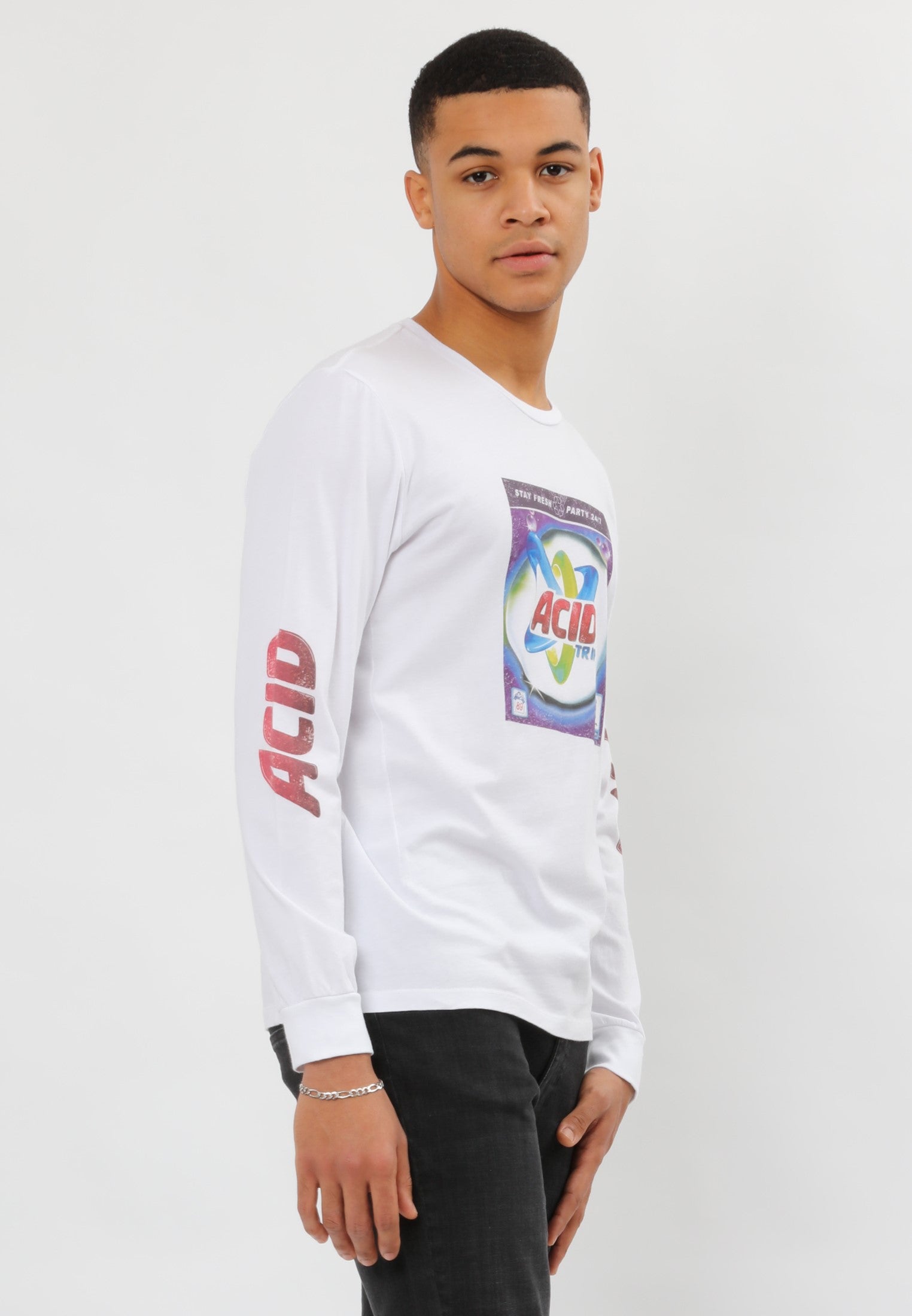 ACID TRIP LS T-SHIRT WHITE