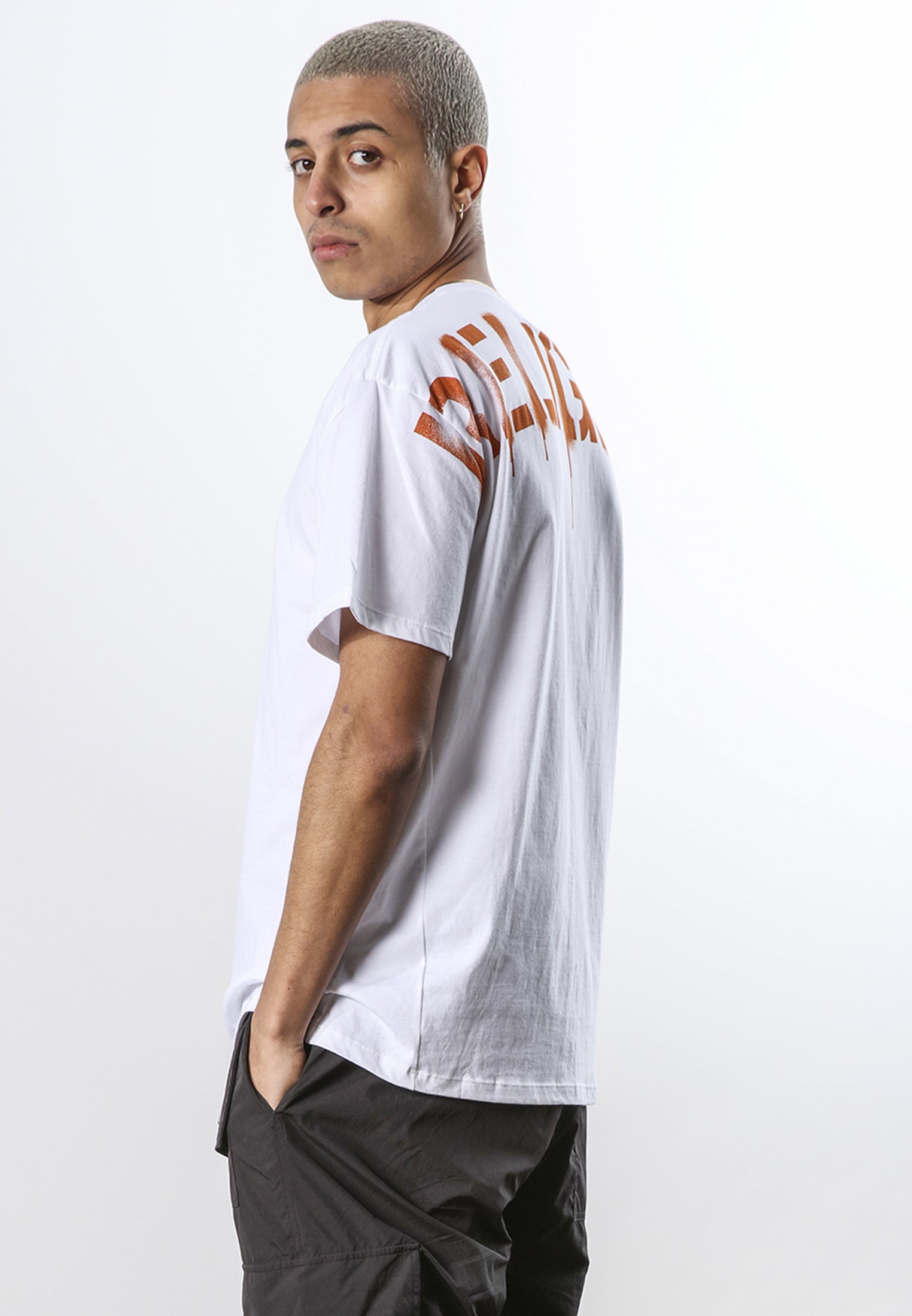 RELIGION STENCIL T-SHIRT WHITE