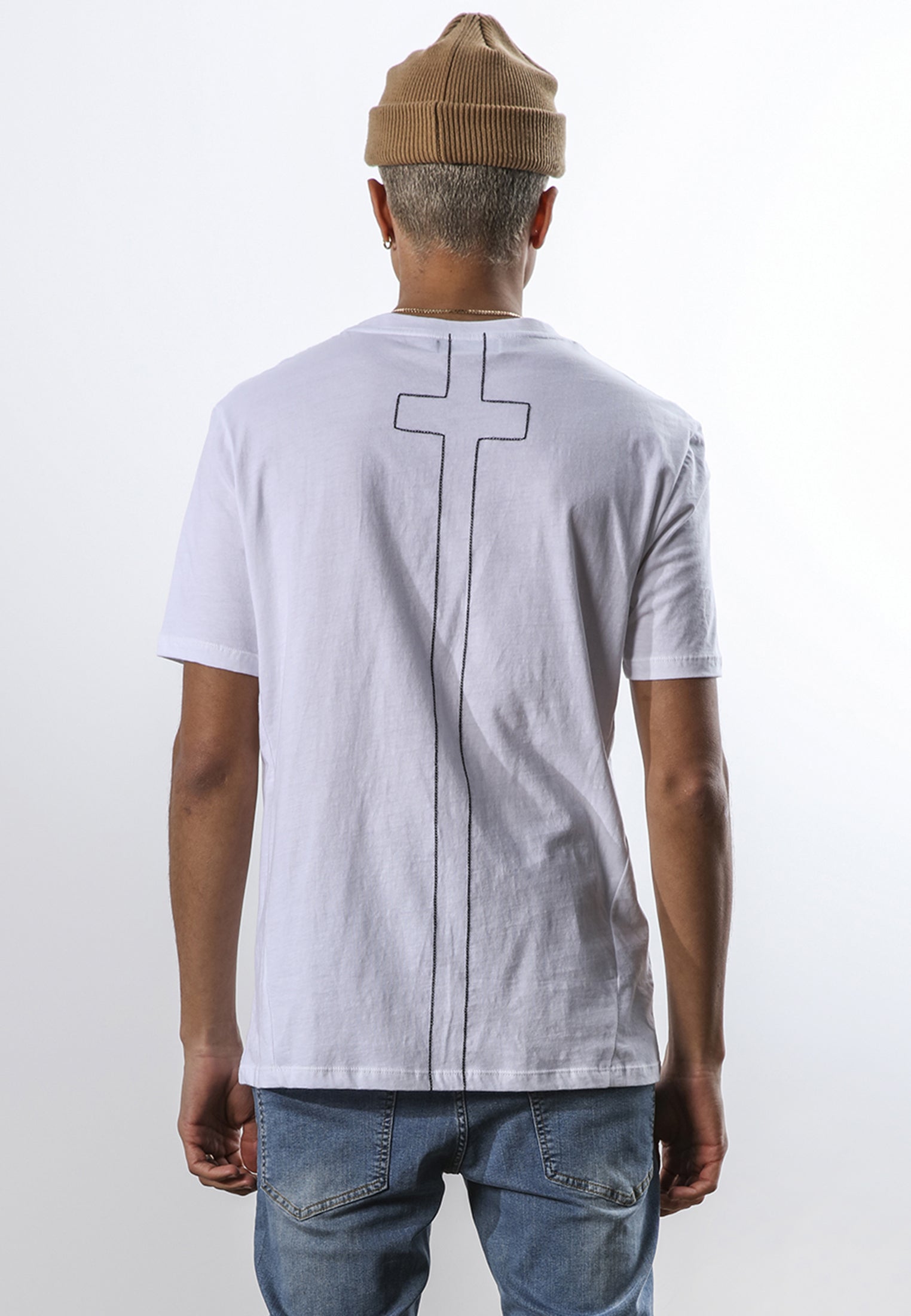 SKELETON PUZZLE T-SHIRT WHITE