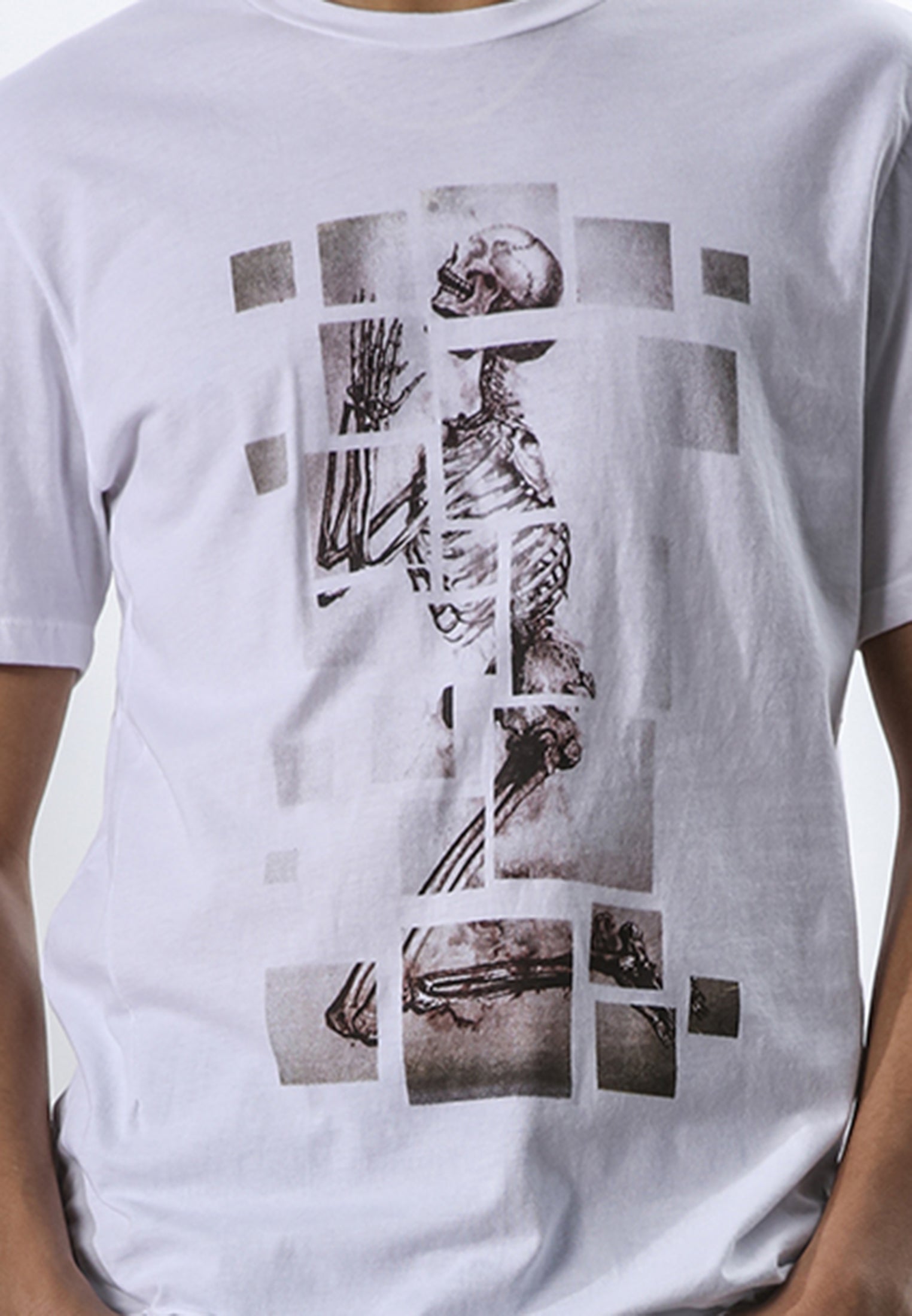 SKELETON PUZZLE T-SHIRT WHITE