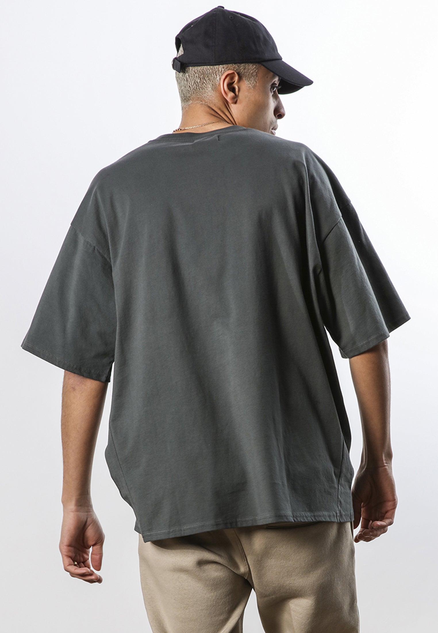 LOGO RELAXED T-SHIRT COAL