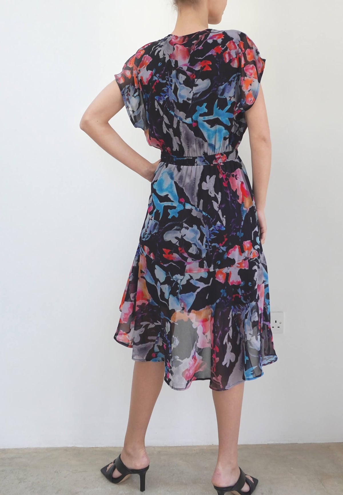 CHANNEL DRESS CANVAS BLACK