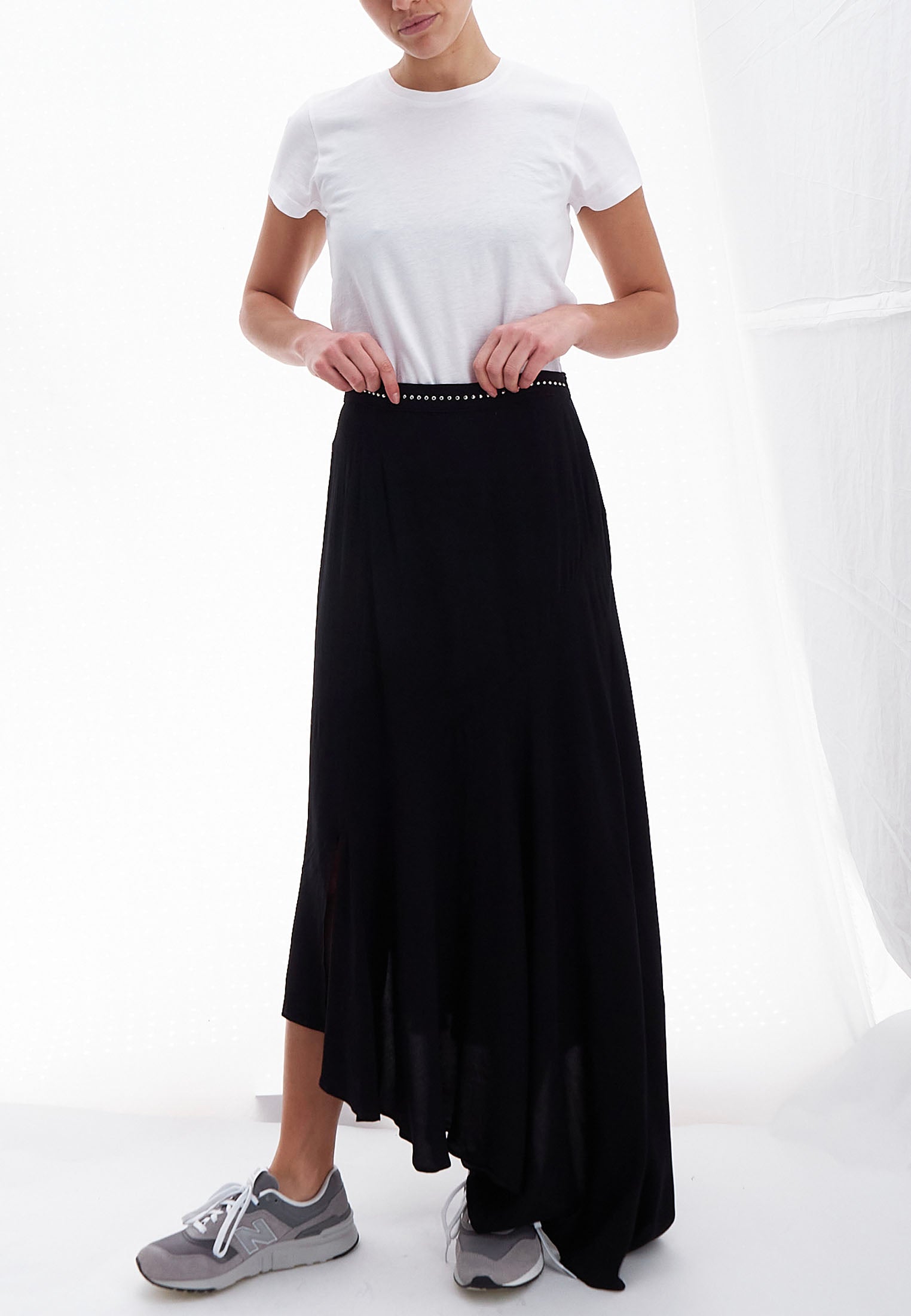 Religion black maxi skirt Clearance