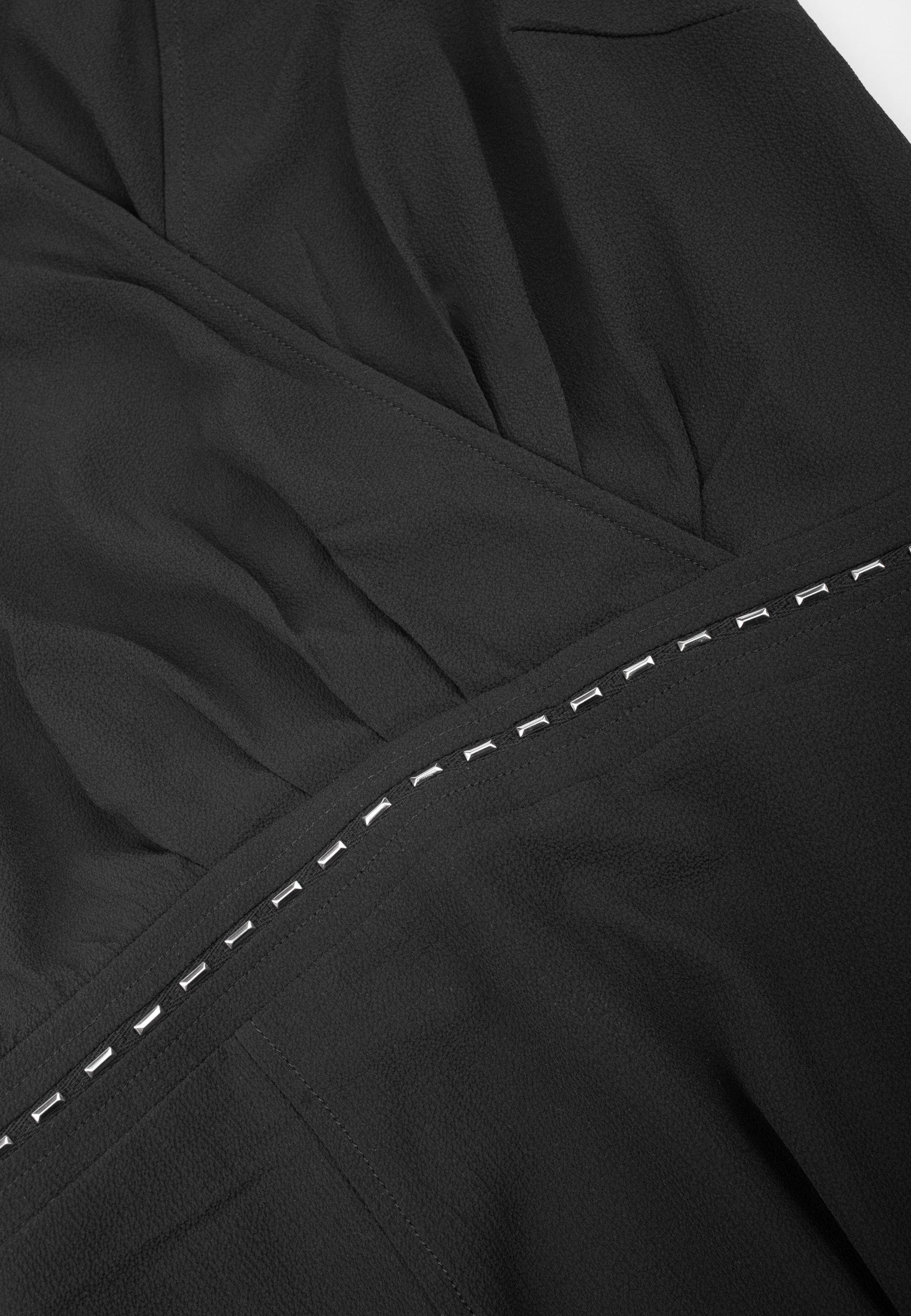 RELIGION Division Symmetric Hem Black Dress