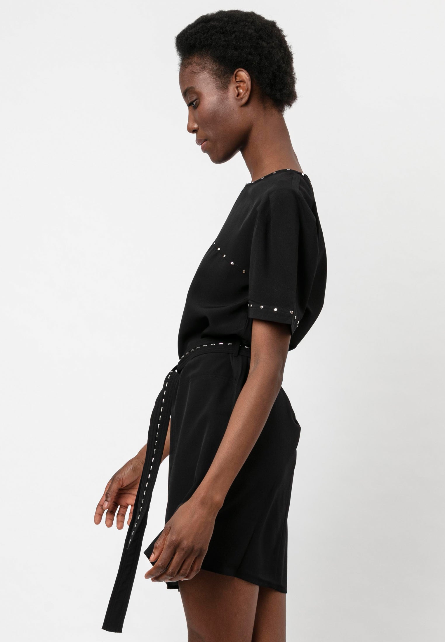 SHEEN DRESS BLACK