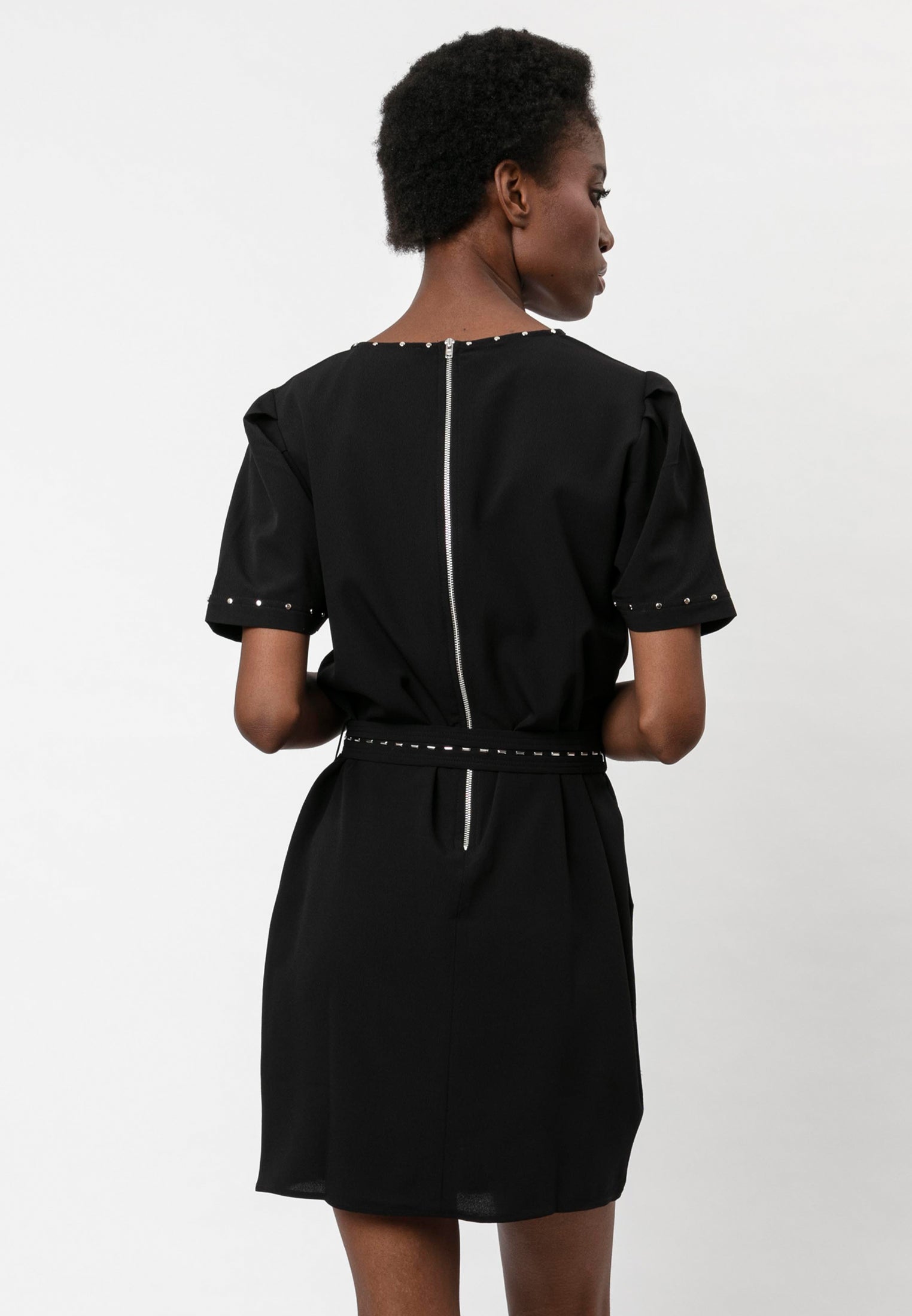 SHEEN DRESS BLACK