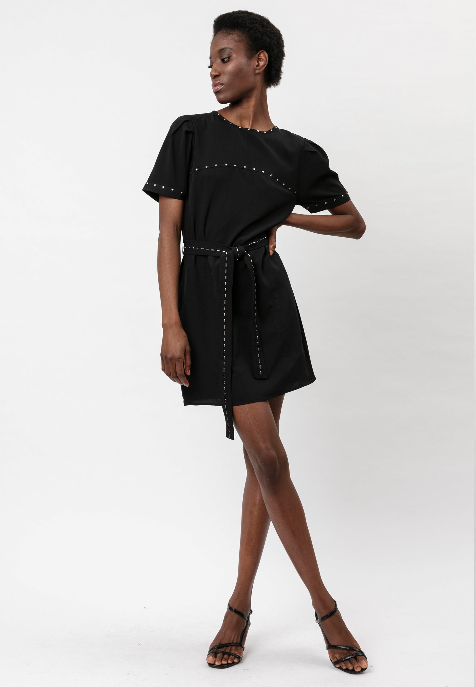 SHEEN DRESS BLACK