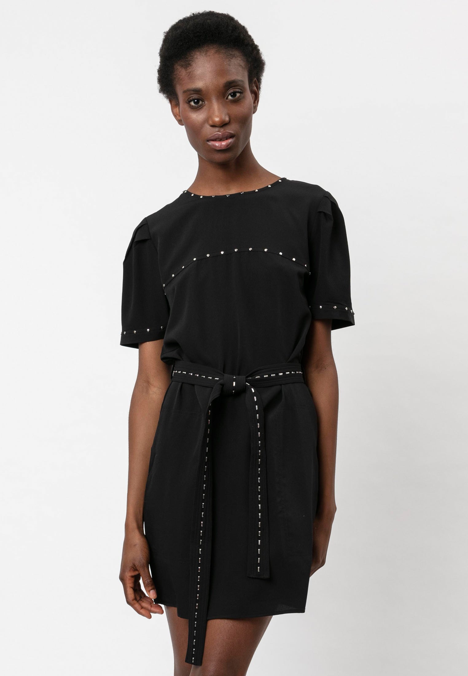 SHEEN DRESS BLACK