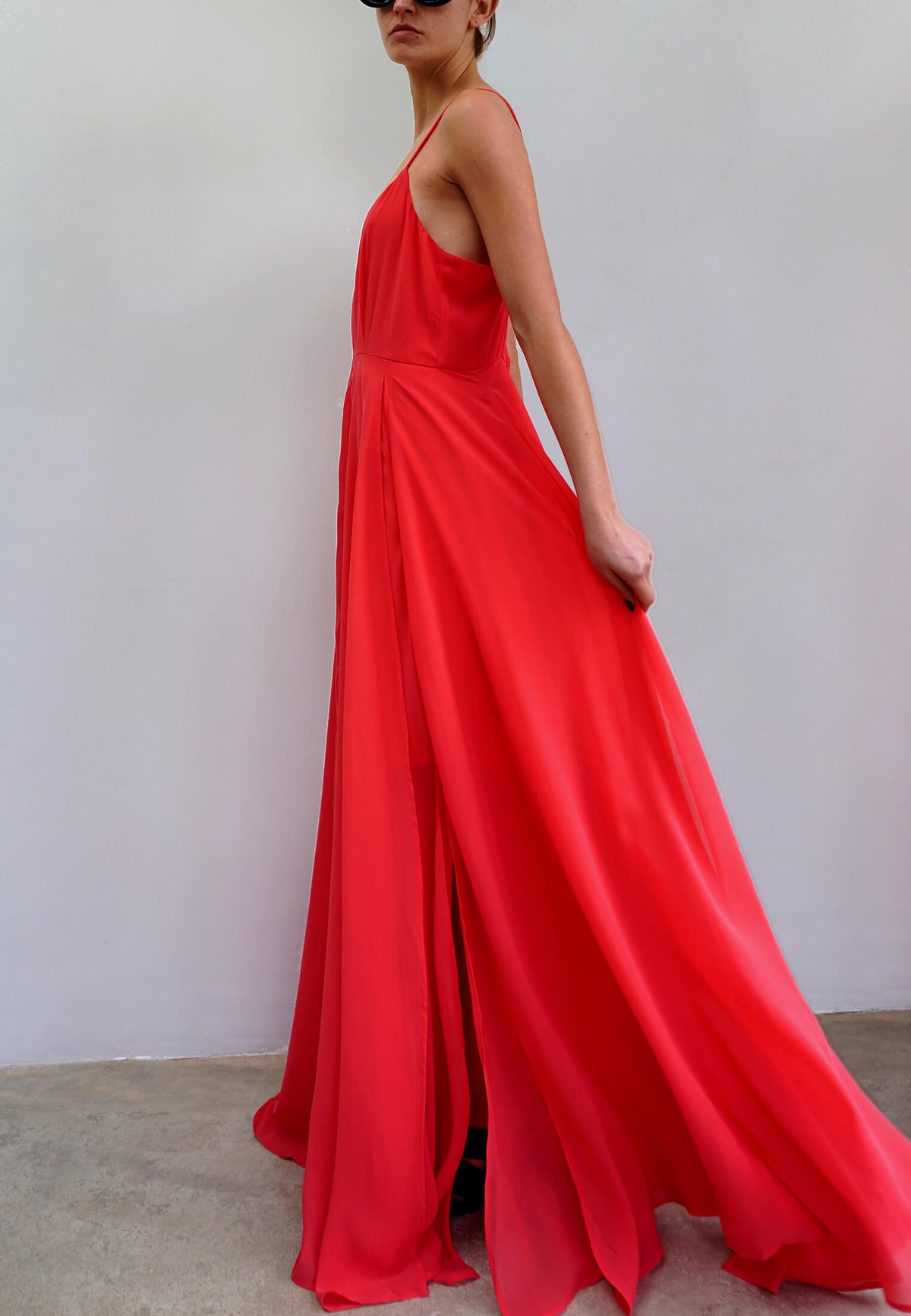 OLSEN MAXI DRESS CORAL