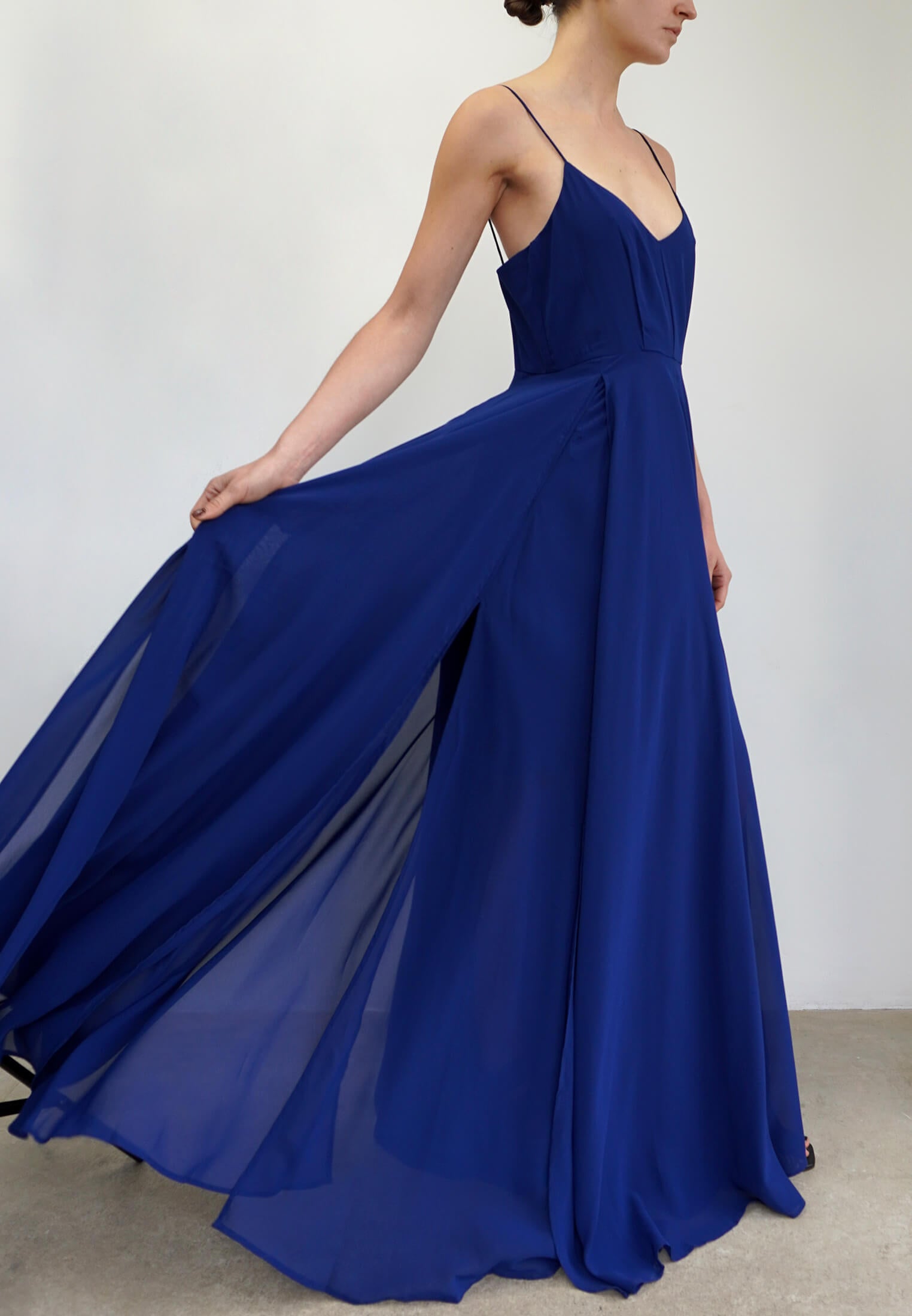 OLSEN MAXI DRESS NAVY
