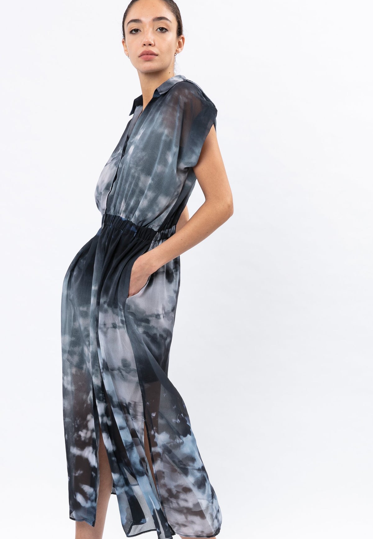 SPINEL DRESS SHADOW PRINT