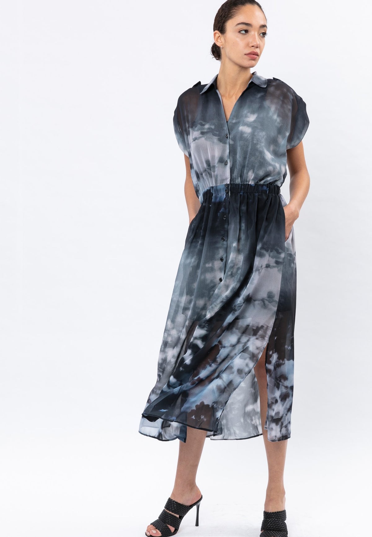 SPINEL DRESS SHADOW PRINT