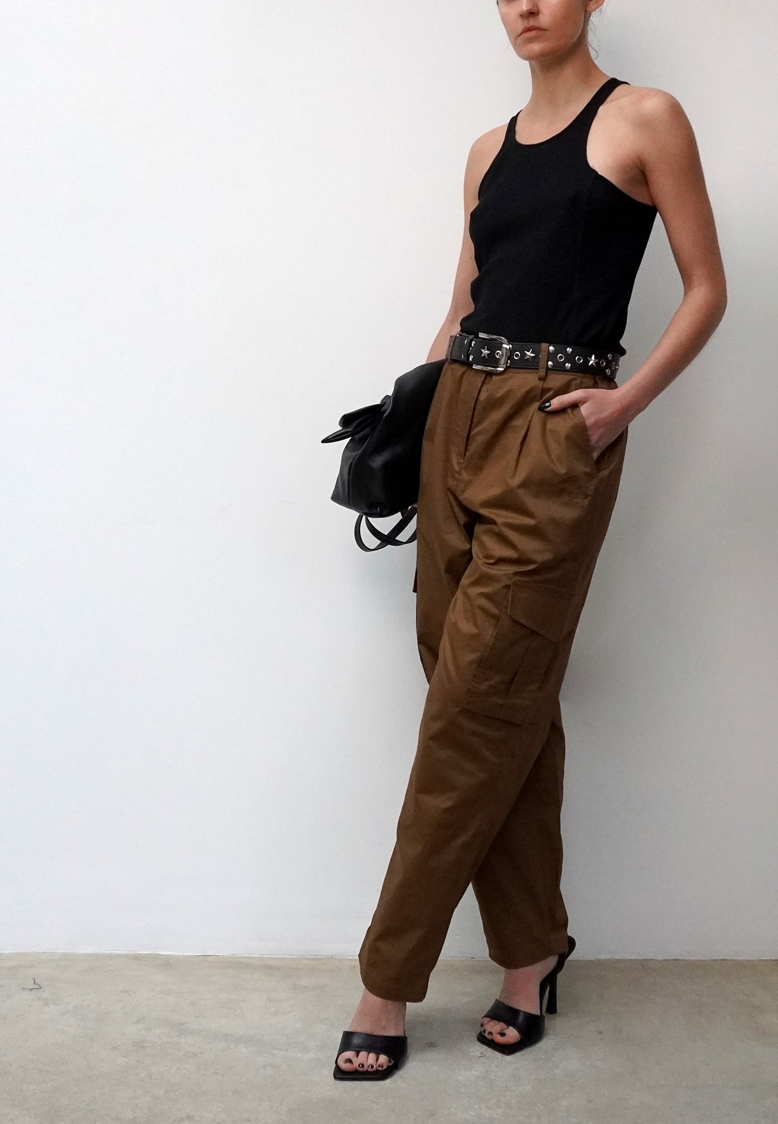 DESTINY BROWN CARGO TROUSERS