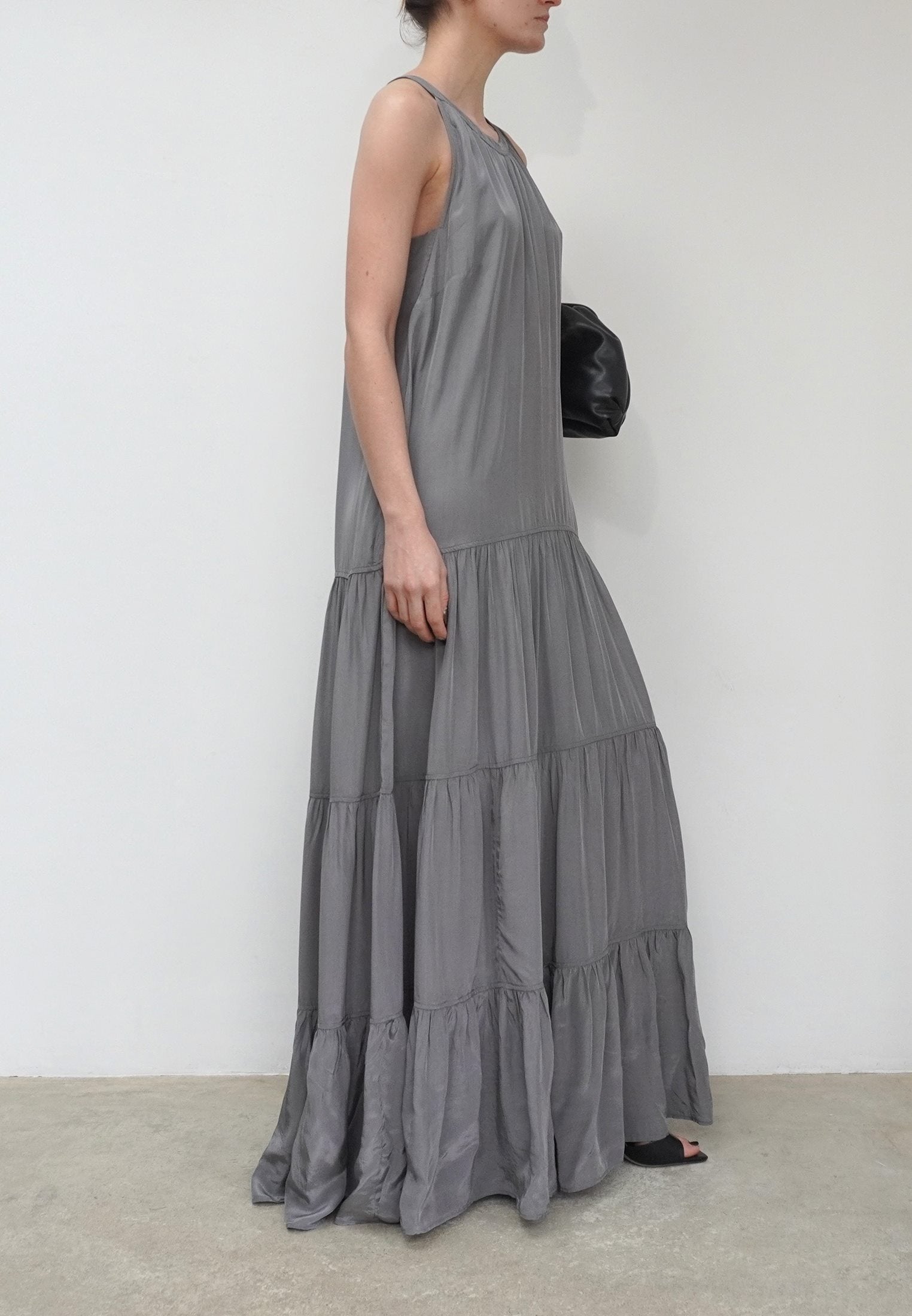 DELIGHT MAXI DRESS GUNMETAL GREY