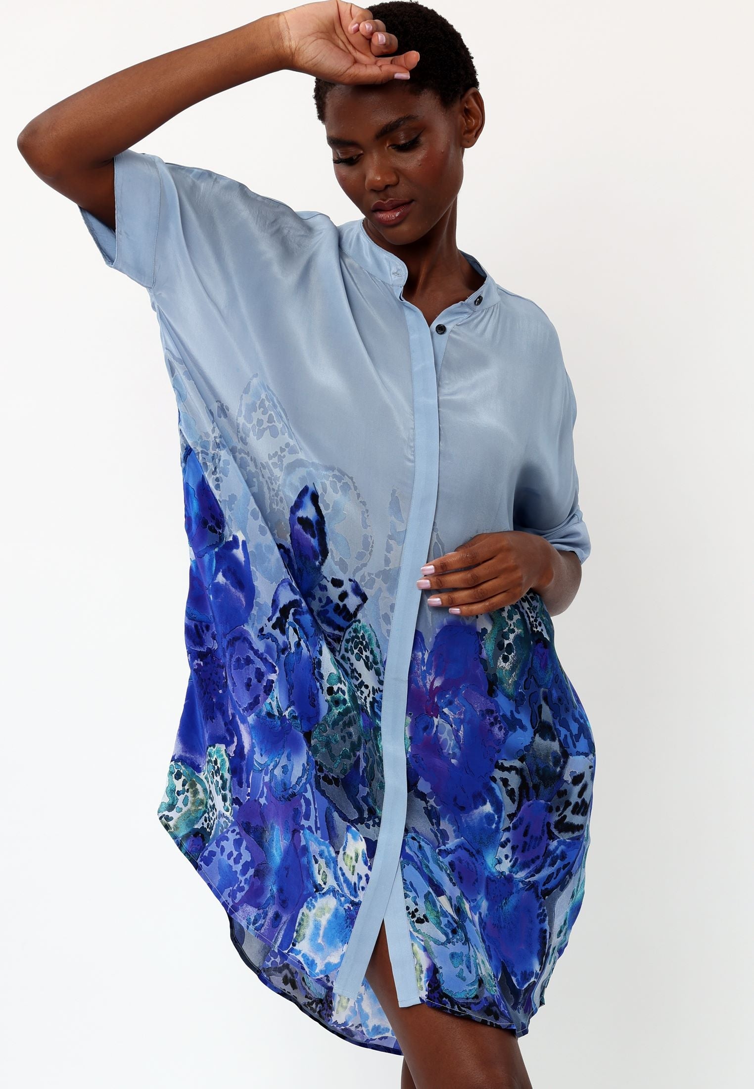 FRAME TUNIC PERIPHERY BLUE