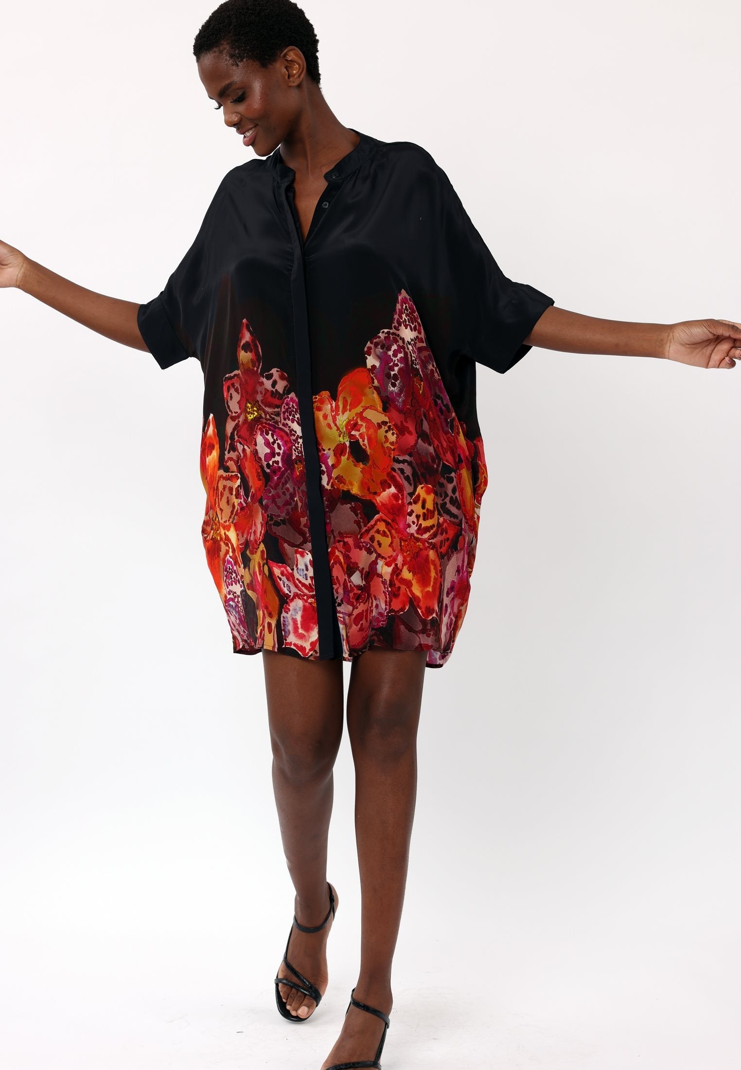 FRAME TUNIC PERIPHERY BLACK