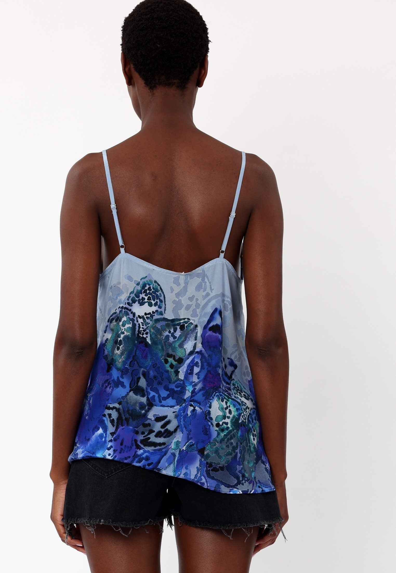 FRAME CAMI PERIPHERY BLUE